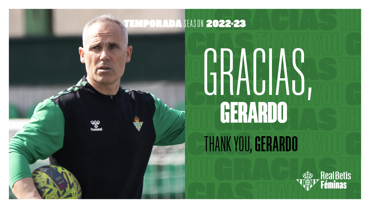 Gerardo García no continuará en el Real Betis Féminas la próxima temporada
