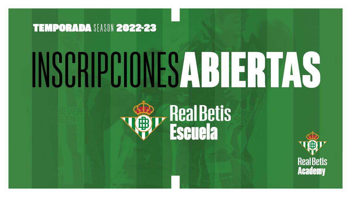Abre el plazo de inscripción de la Escuela Betis 2023-24