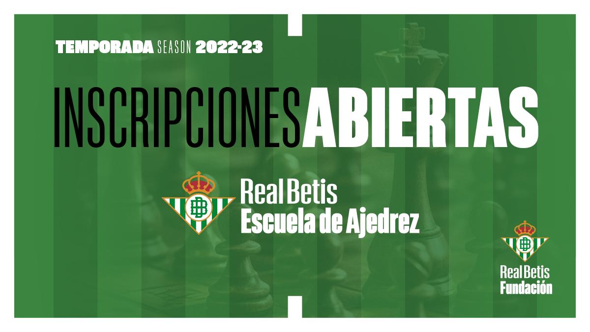 Abre el plazo de inscripción para la Escuela de Ajedrez verdiblanca 2023-24