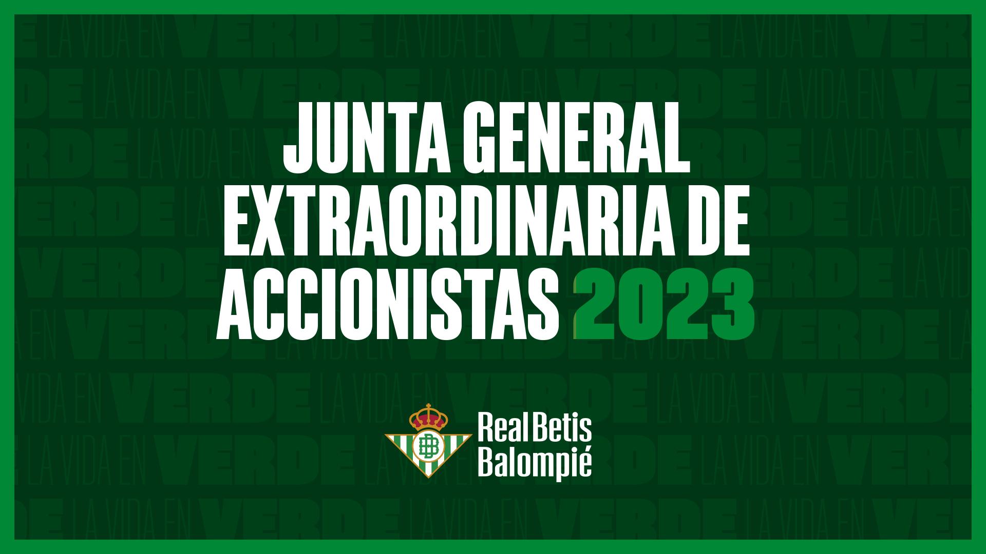 Convocatoria de la Junta General Extraordinaria de Accionistas
