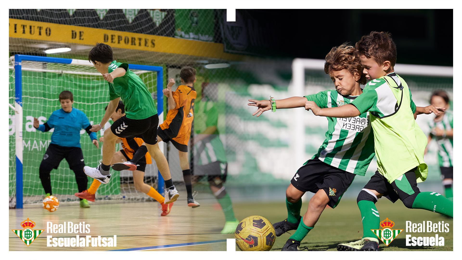 ¿Aún no te has apuntado a la Escuela Betis o a la Escuela Futsal de Real Betis Academy? ¡Aún estás a tiempo!