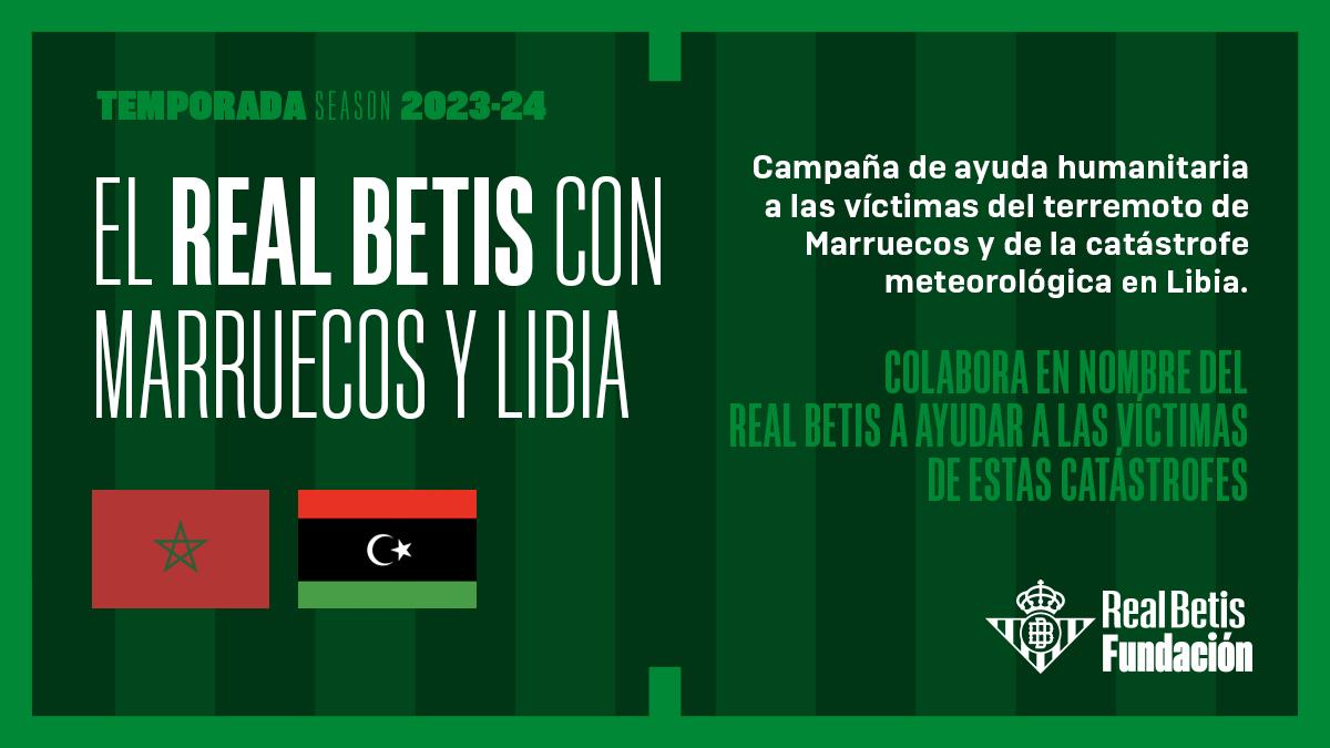 La Fundación lanza la campaña 'El Real Betis con Marruecos y Libia