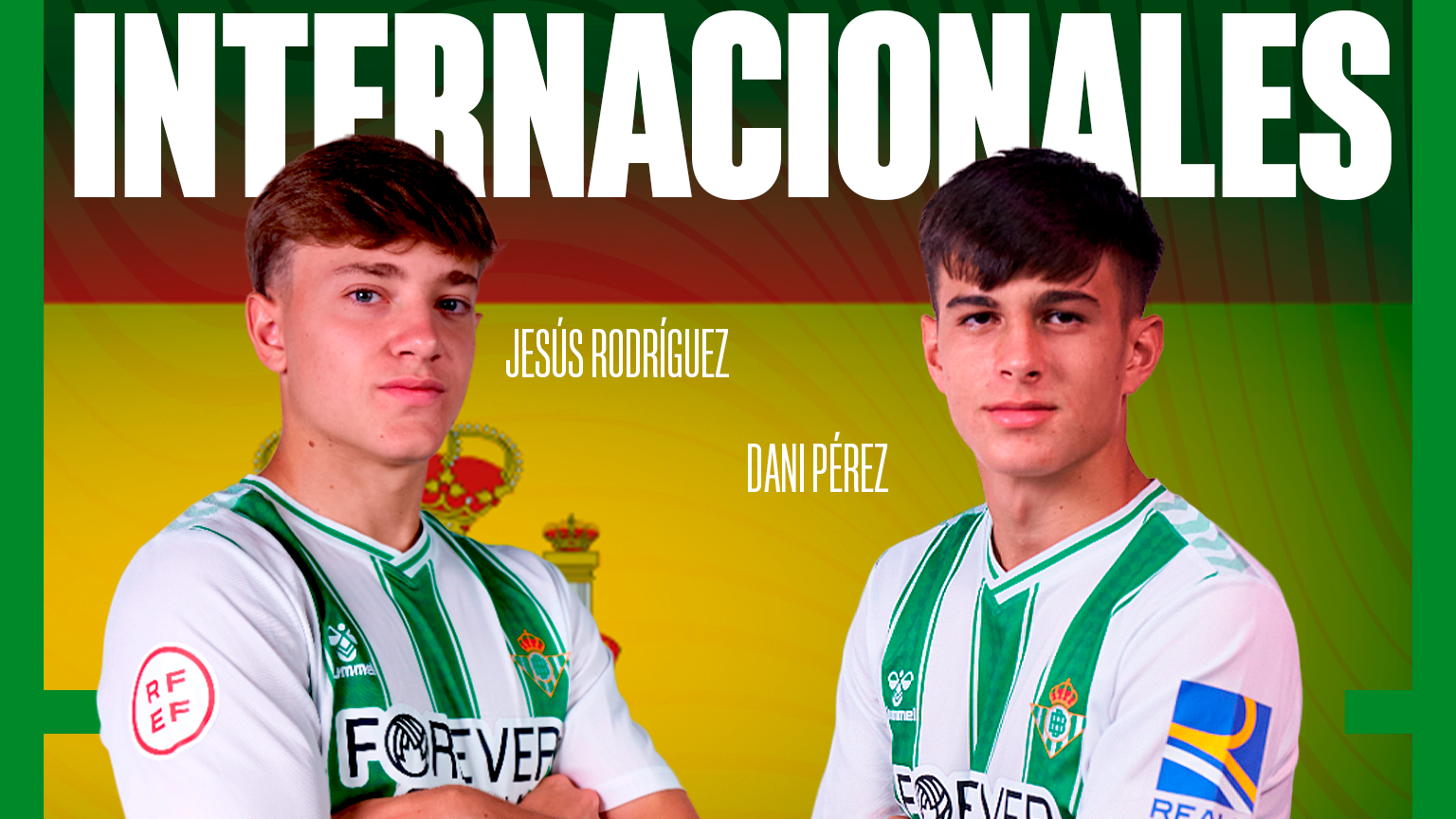 Jesús Rodríguez y Dani Pérez, convocados por la selección española sub-19