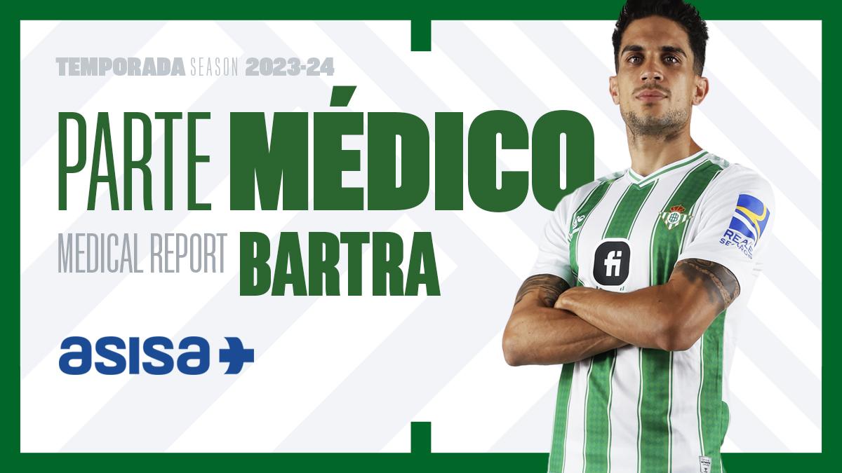 Bartra, intervenido con éxito de su lesión parcial en el tendón de Aquiles