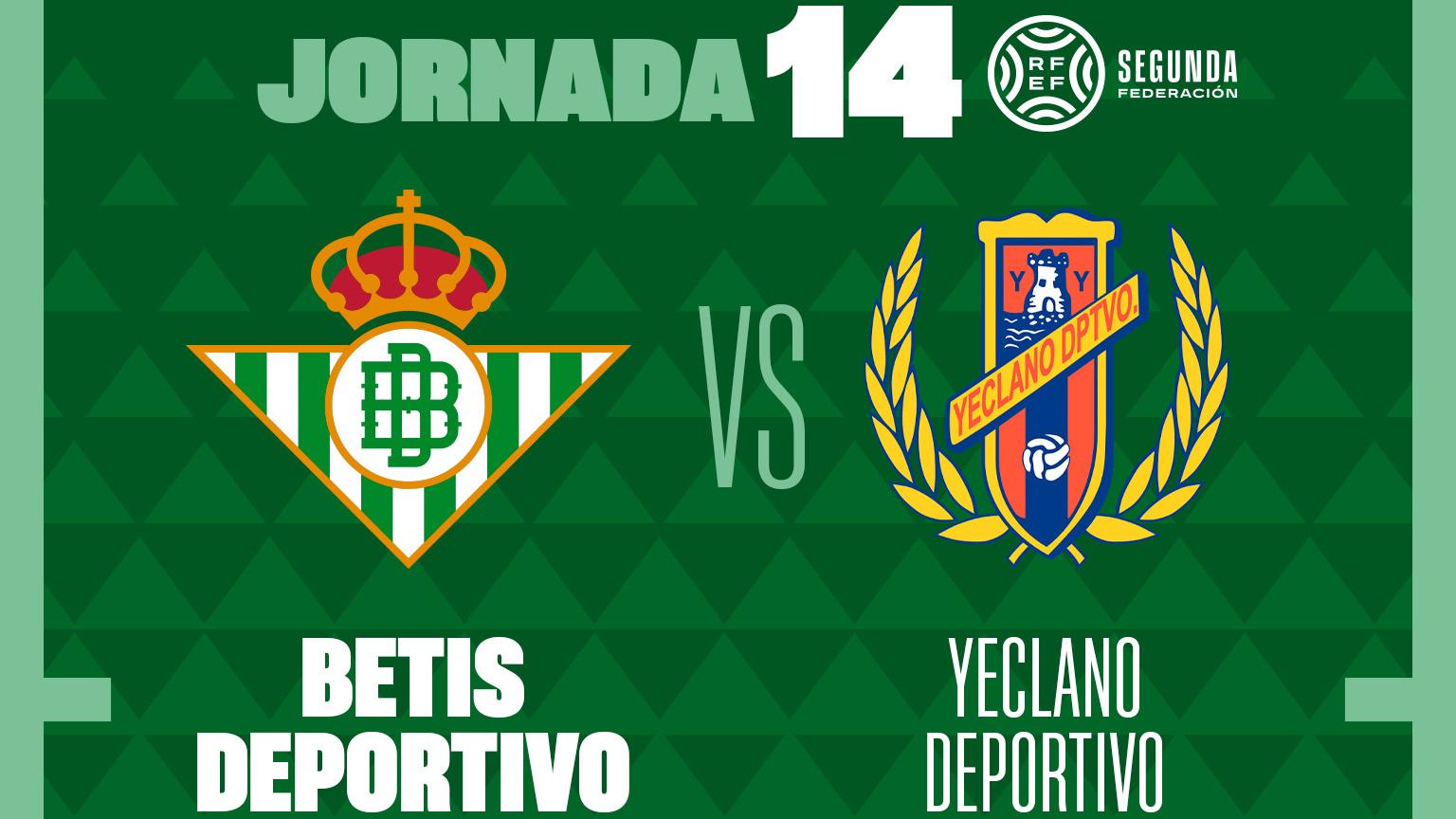 El Betis Deportivo-Yeclano Deportivo, el sábado 2 de diciembre a las 17:00 horas