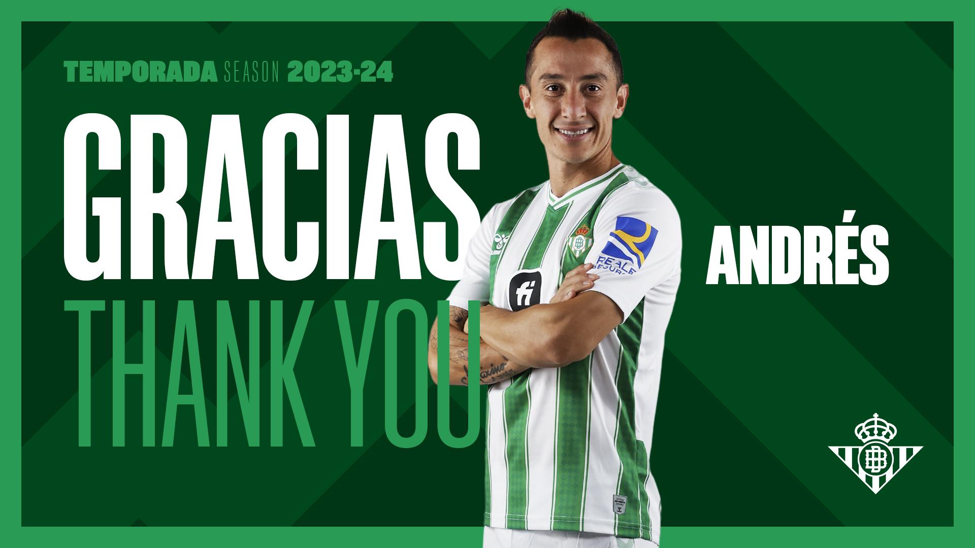 Andrés Guardado, leyenda del Real Betis Balompié, finaliza su etapa en el Club