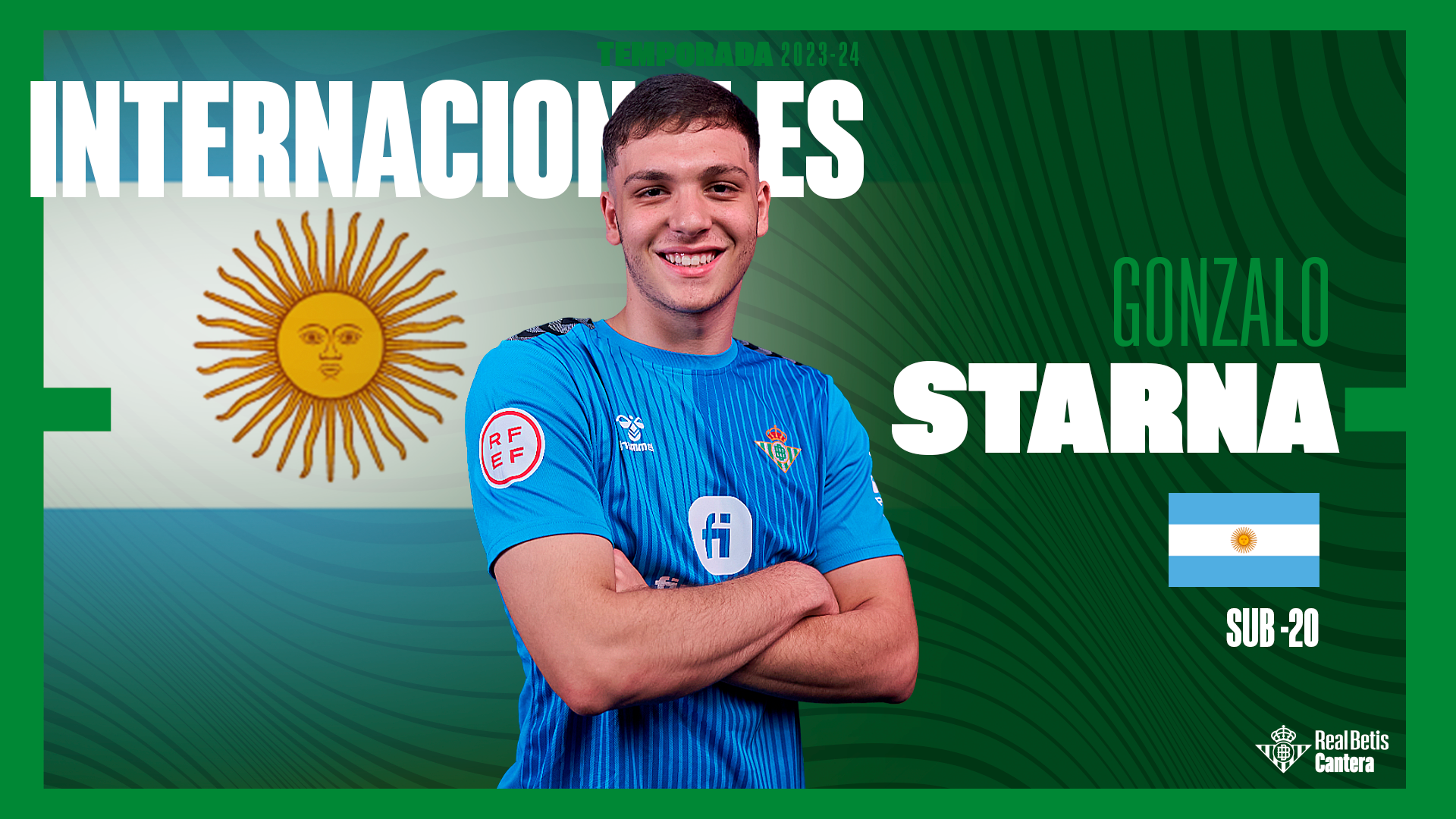 Gonzalo Starna, convocado por la selección sub 20 de Argentina