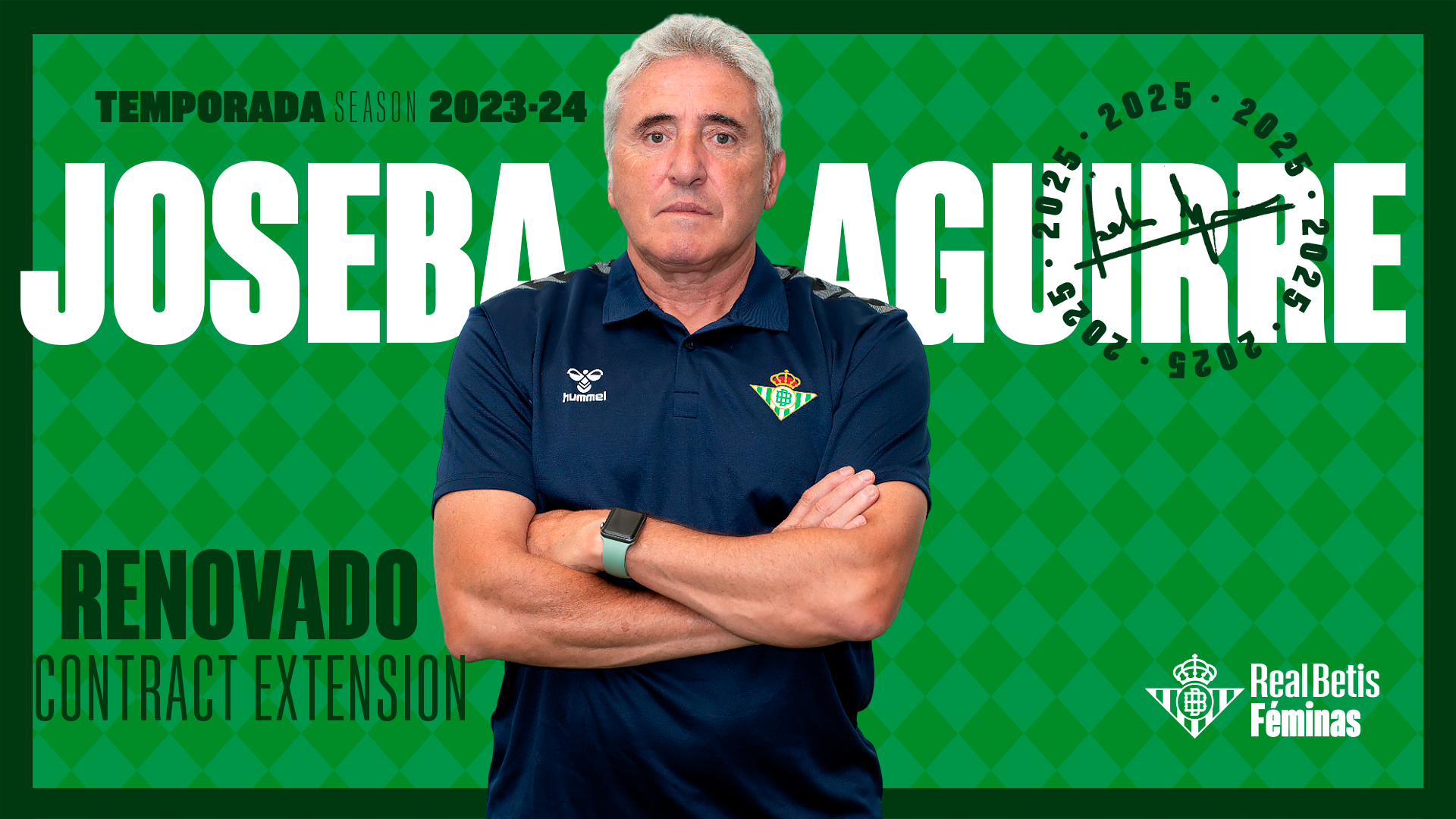 Joseba Aguirre continuará al frente del Real Betis Féminas la próxima temporada