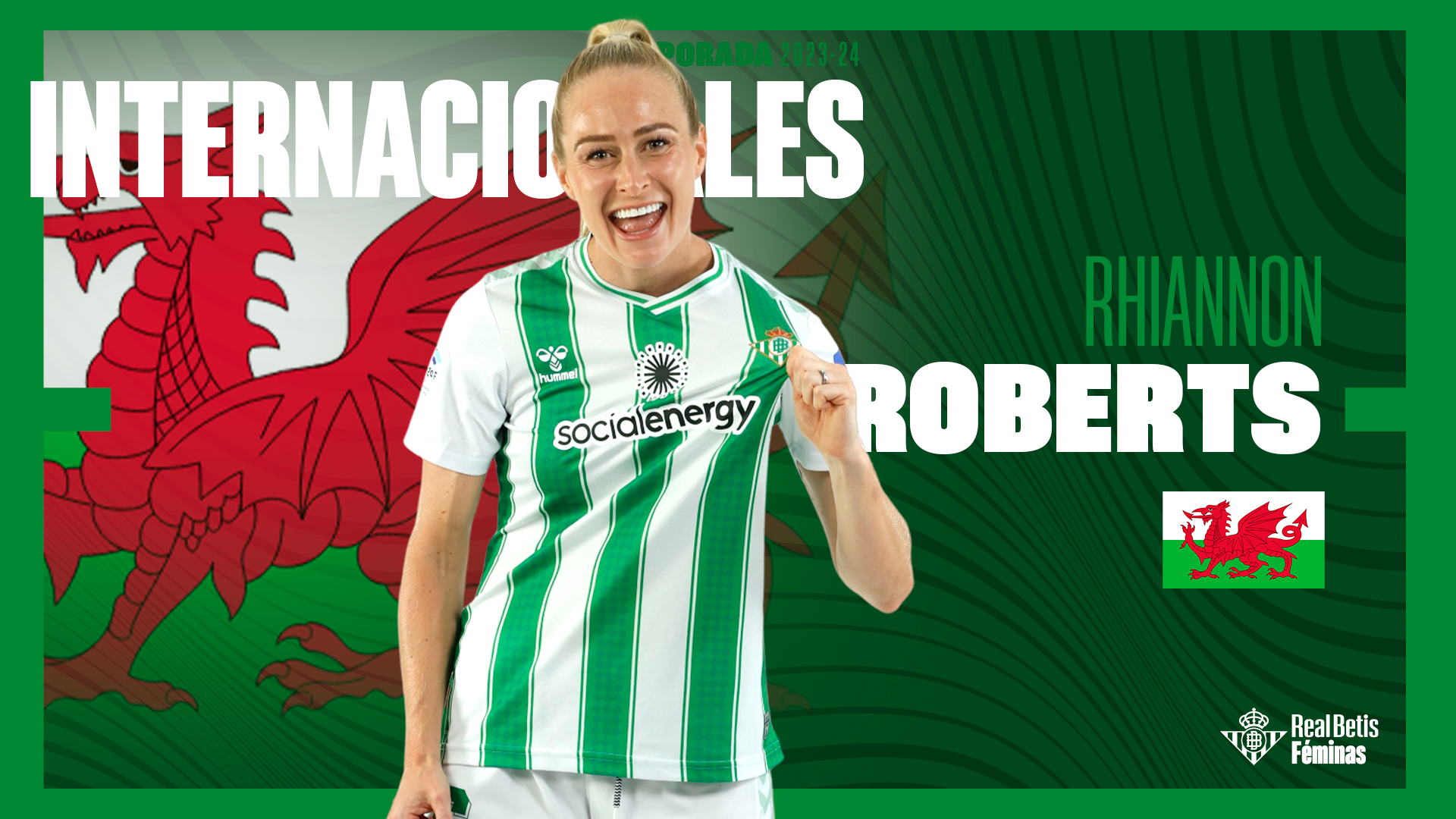 Rhiannon Roberts, convocada por Gales para los partidos ante Croacia y Kosovo