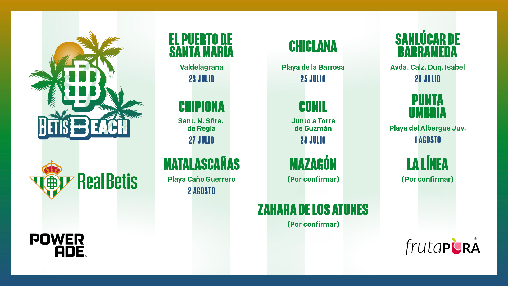 El Real Betis recorrerá este verano las playas de Cádiz y Huelva con el proyecto 'Betis Beach'