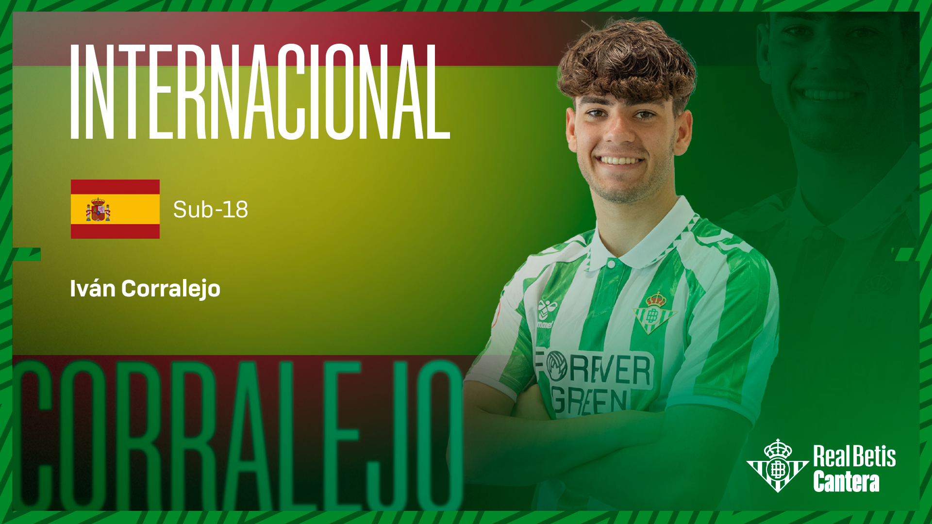 Iván Corralejo, convocado por la selección española sub-18