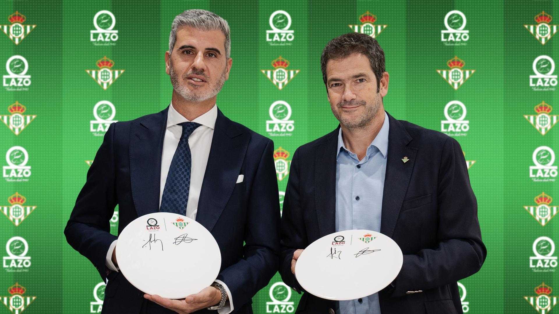 El Real Betis firma un acuerdo de patrocinio con Jamones Lazo por tres temporadas