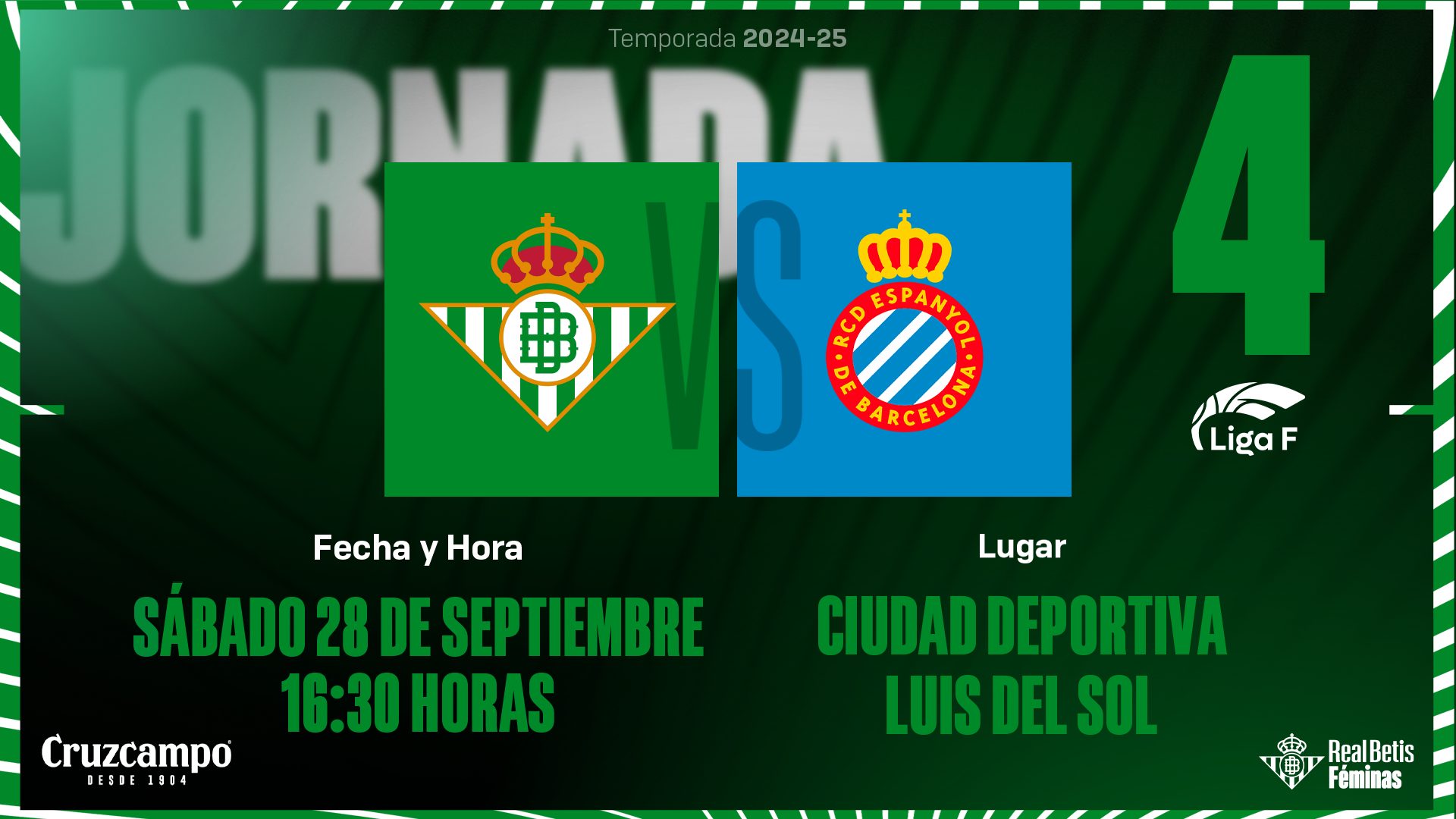 Real Betis Féminas - RCD Espanyol, sábado 28 de septiembre a las 16:30 horas
