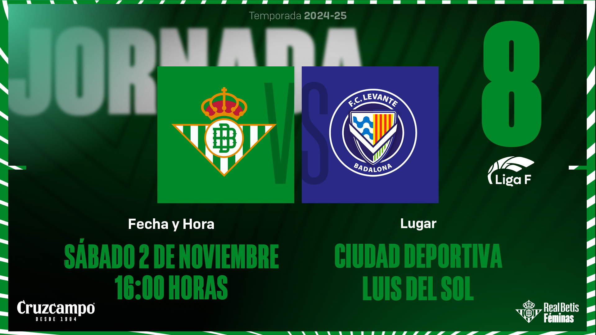 Real Betis Féminas - FC Levante Badalona, sábado 2 de noviembre a las 16:00 horas