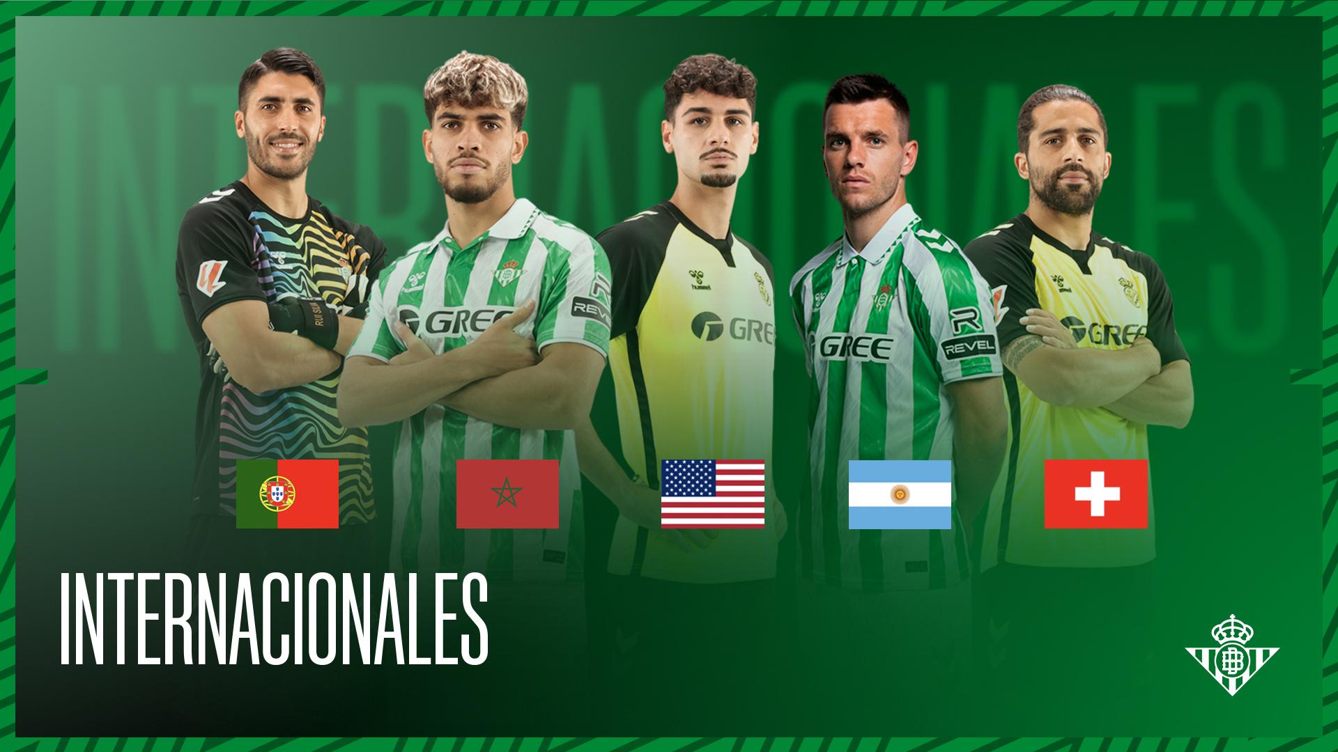 Jugadores convocados con sus selecciones en esta ventana internacional