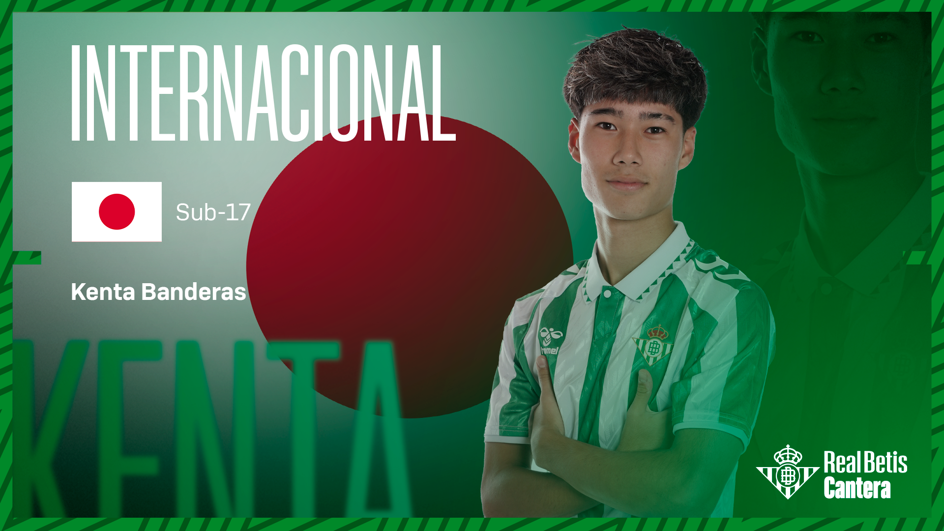 Kenta Bandera, convocado por la selección de Japón sub-17