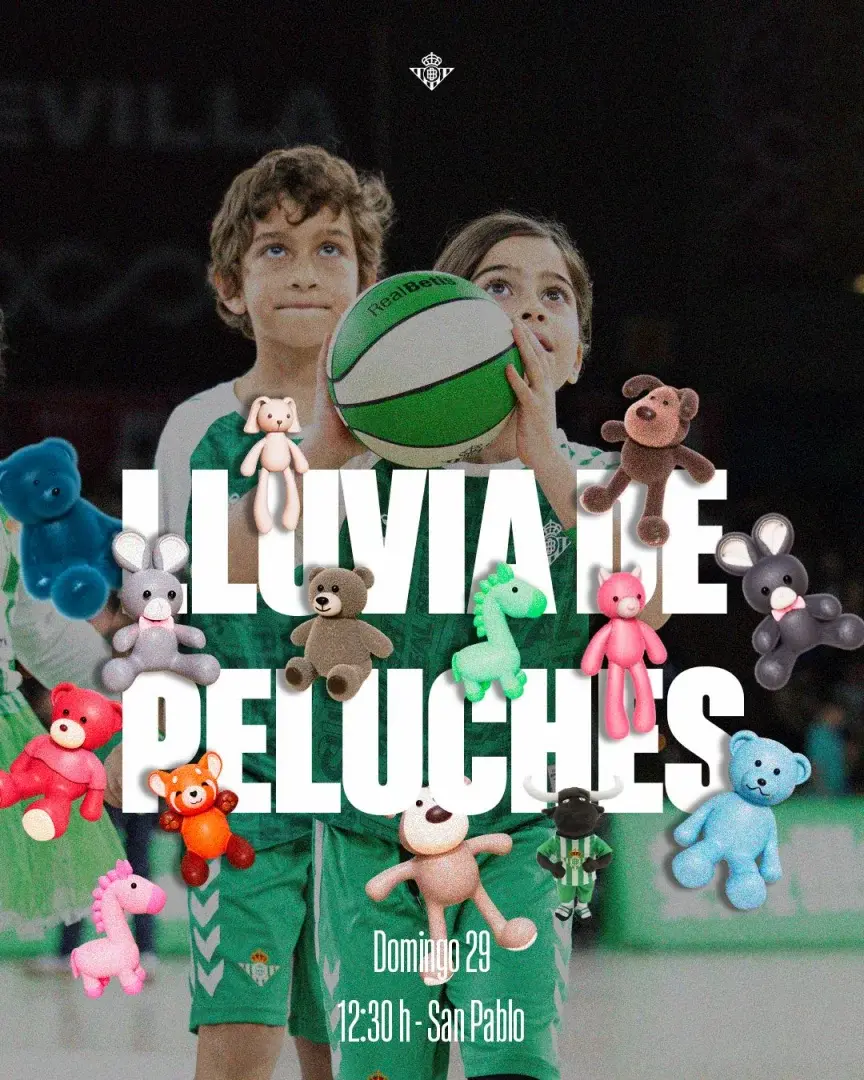 Se celebrará en el Pabellón San Pablo una lluvia de peluches en el partido contra Club Baloncesto Morón