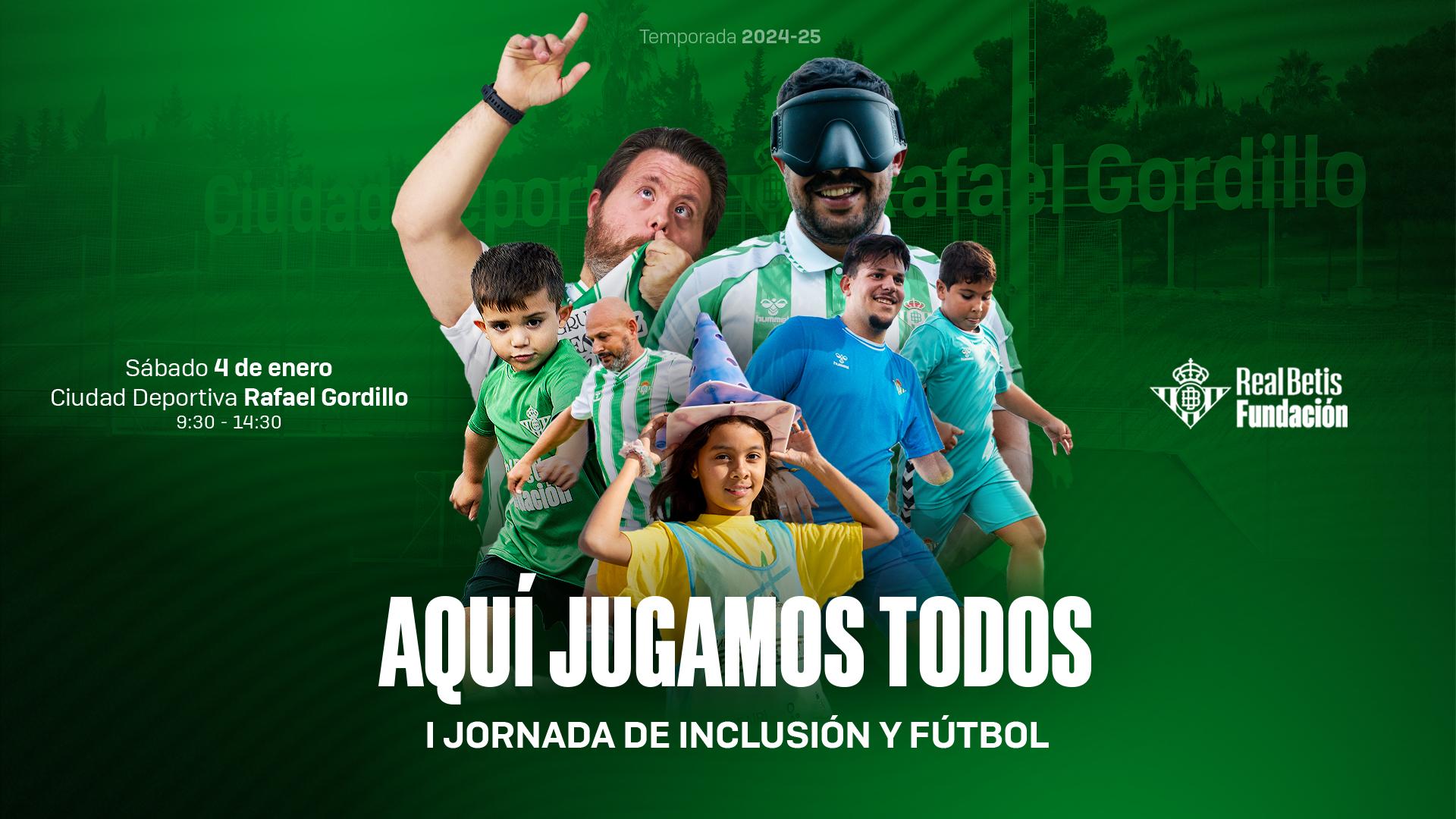 La Fundación Real Betis Balompié realizará la I Jornada de Inclusión y Fútbol
