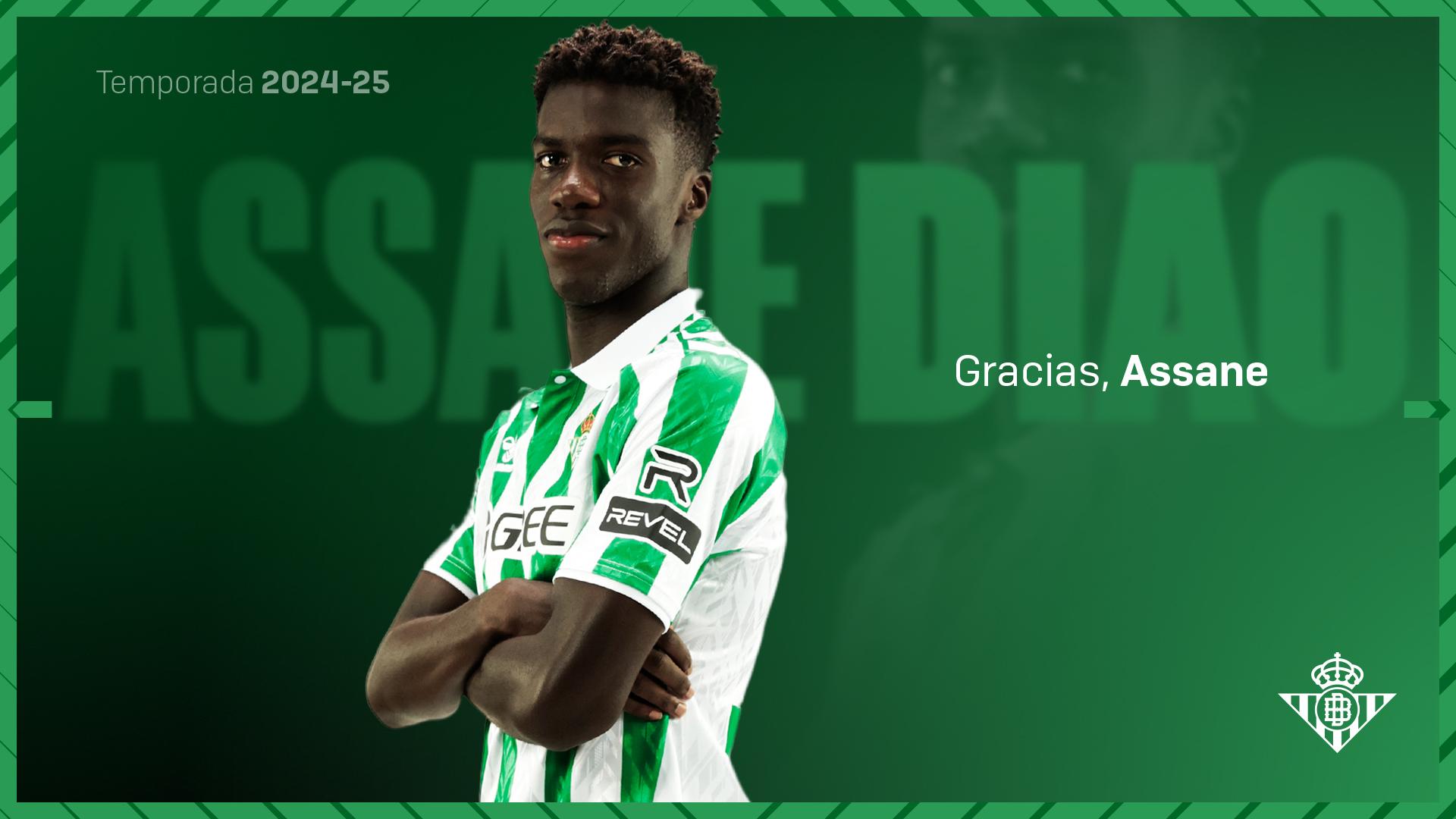 El Real Betis y el Como 1907 llegan a un acuerdo para el traspaso de Assane Diao