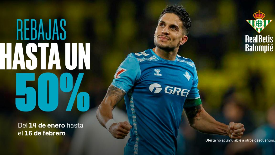 Arranca el periodo de rebajas en las tiendas oficiales del Real Betis