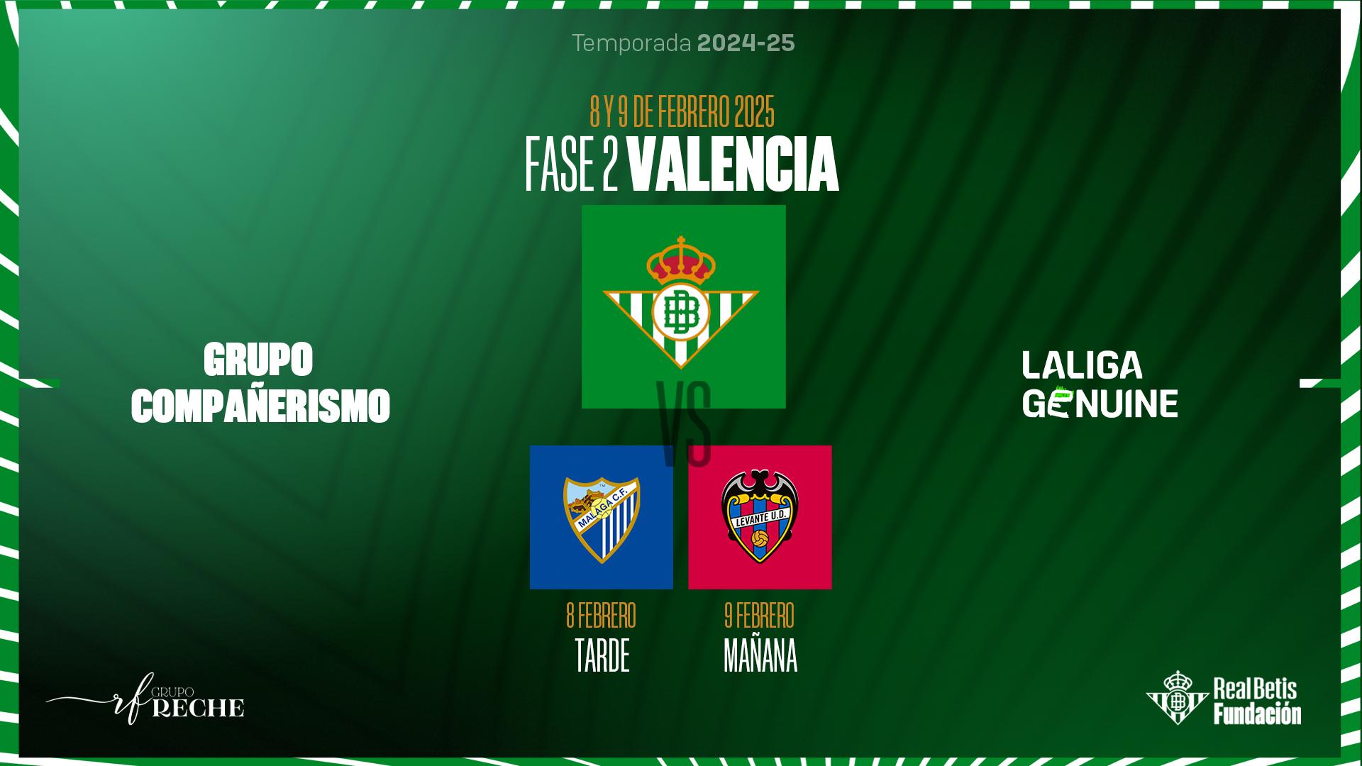 El Real Betis Genuine estará en Valencia para la segunda fase de LaLiga