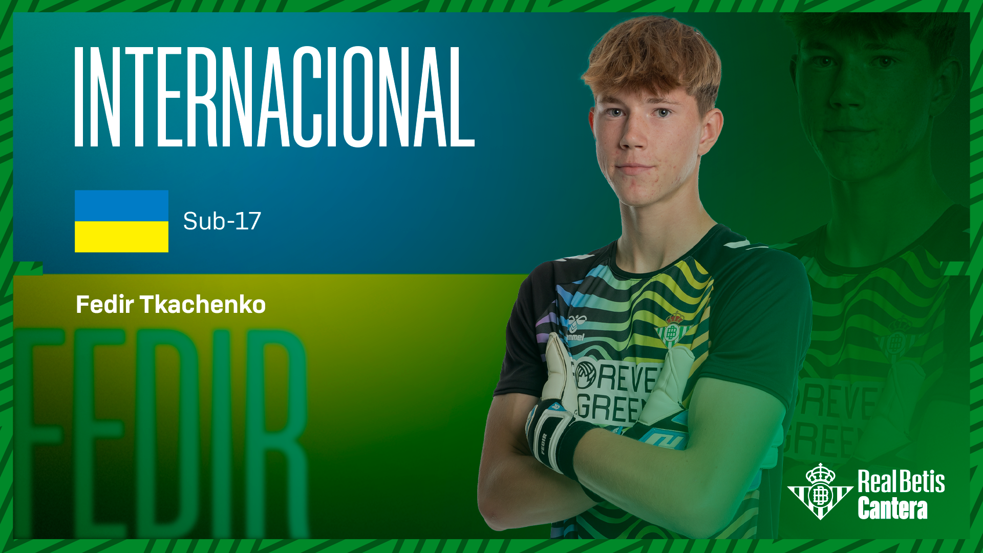 Fedir Tkachenko, convocado por la selección de Ucrania sub-17