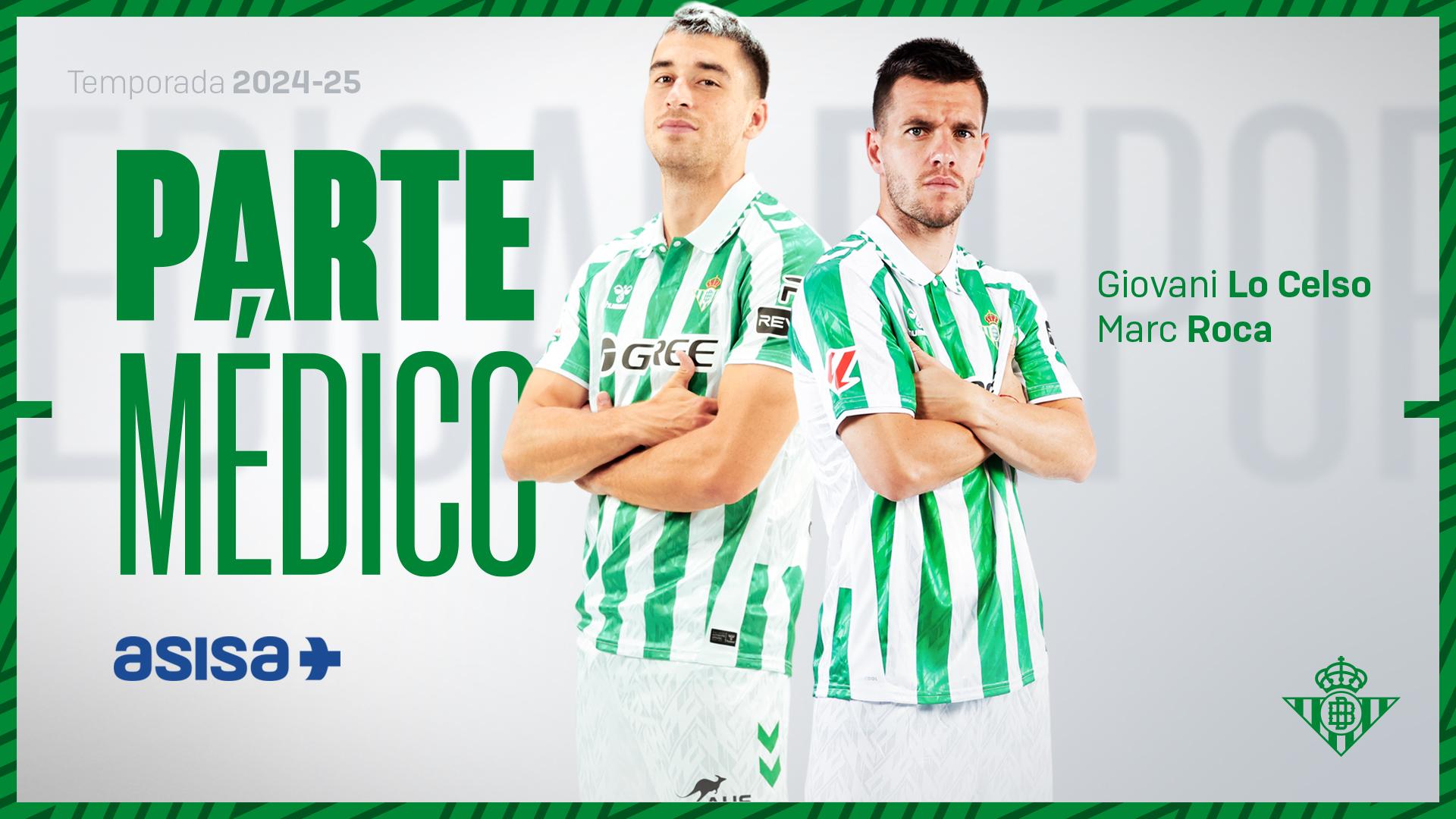 Parte médico de Marc Roca y Giovani Lo Celso