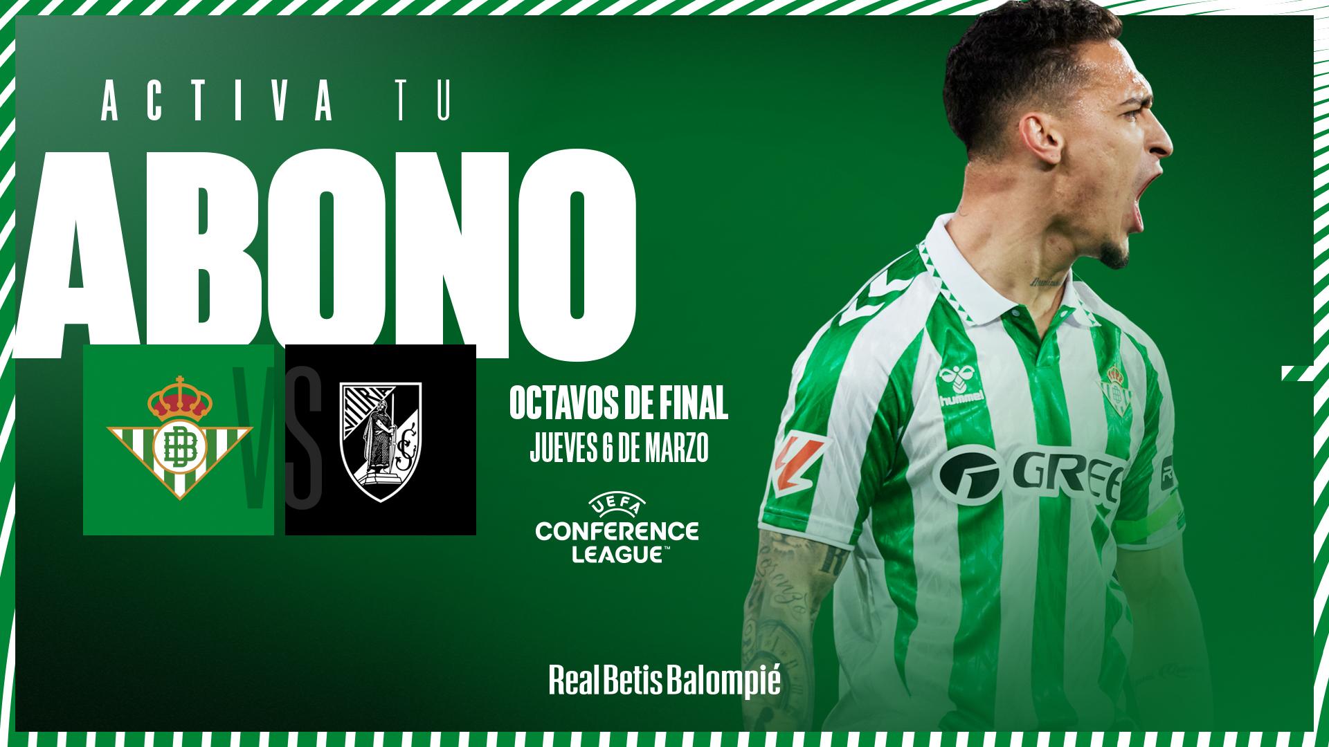 Los abonados podrán activar su carnet para el Real Betis - Vitória SC con precios entre 10 y 30 euros