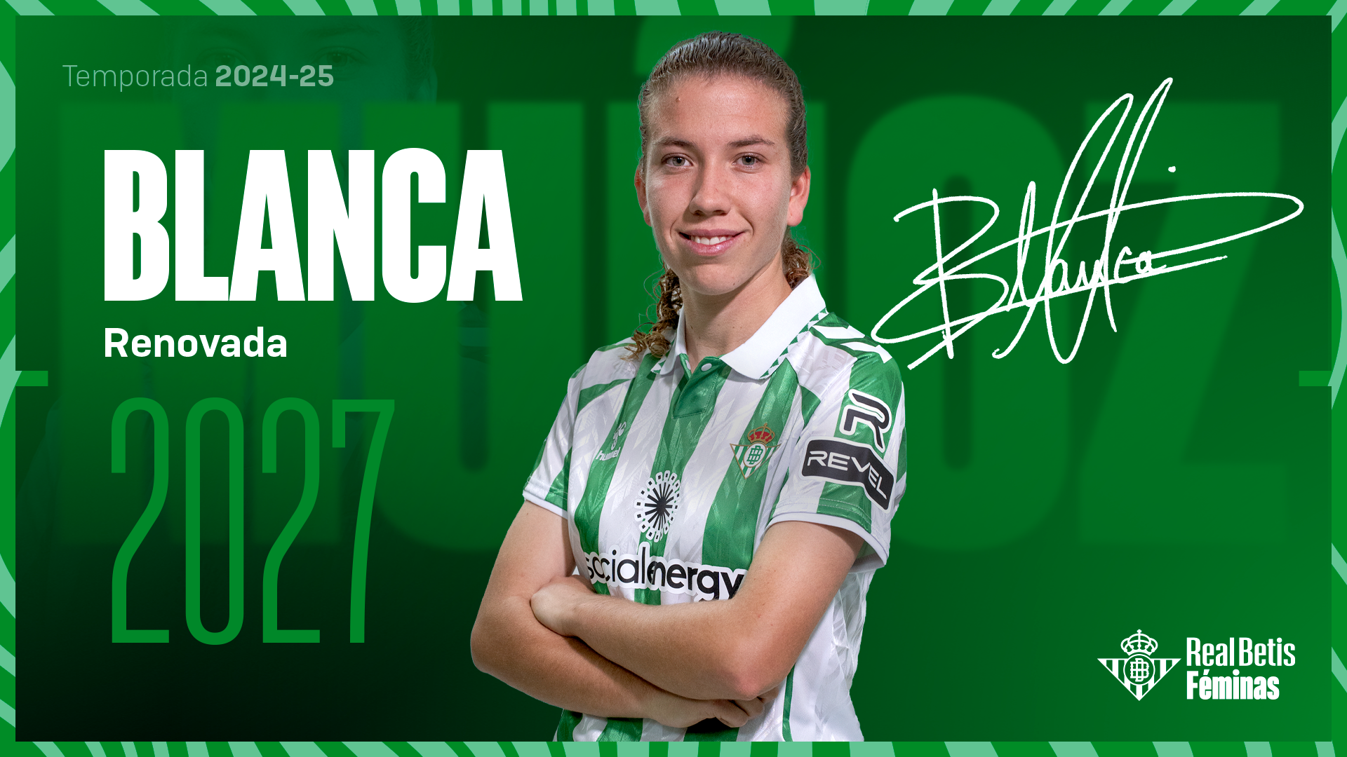 Blanca Muñoz renueva con el Real Betis Féminas hasta 2027