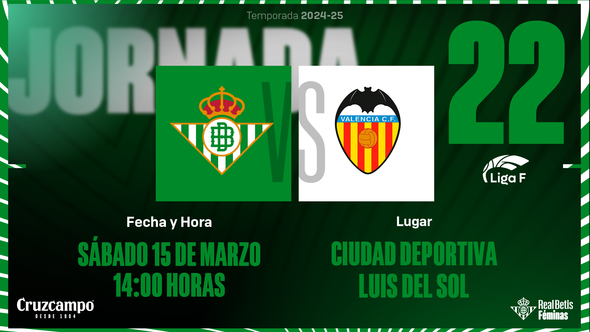Real Betis Féminas - Valencia CF, sábado 15 de marzo a las 14:00 horas