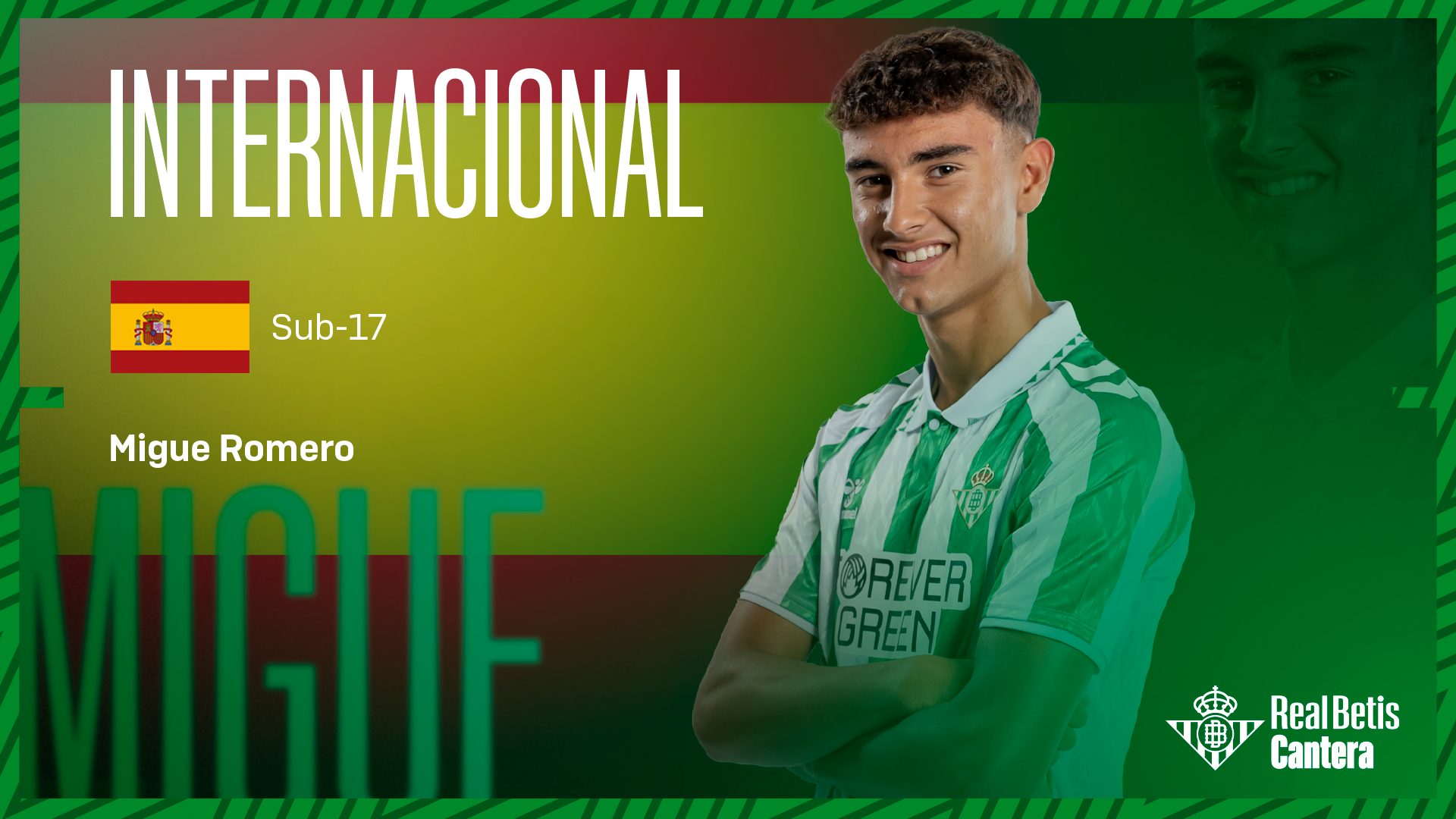 Migue Romero, convocado por la selección española sub-17