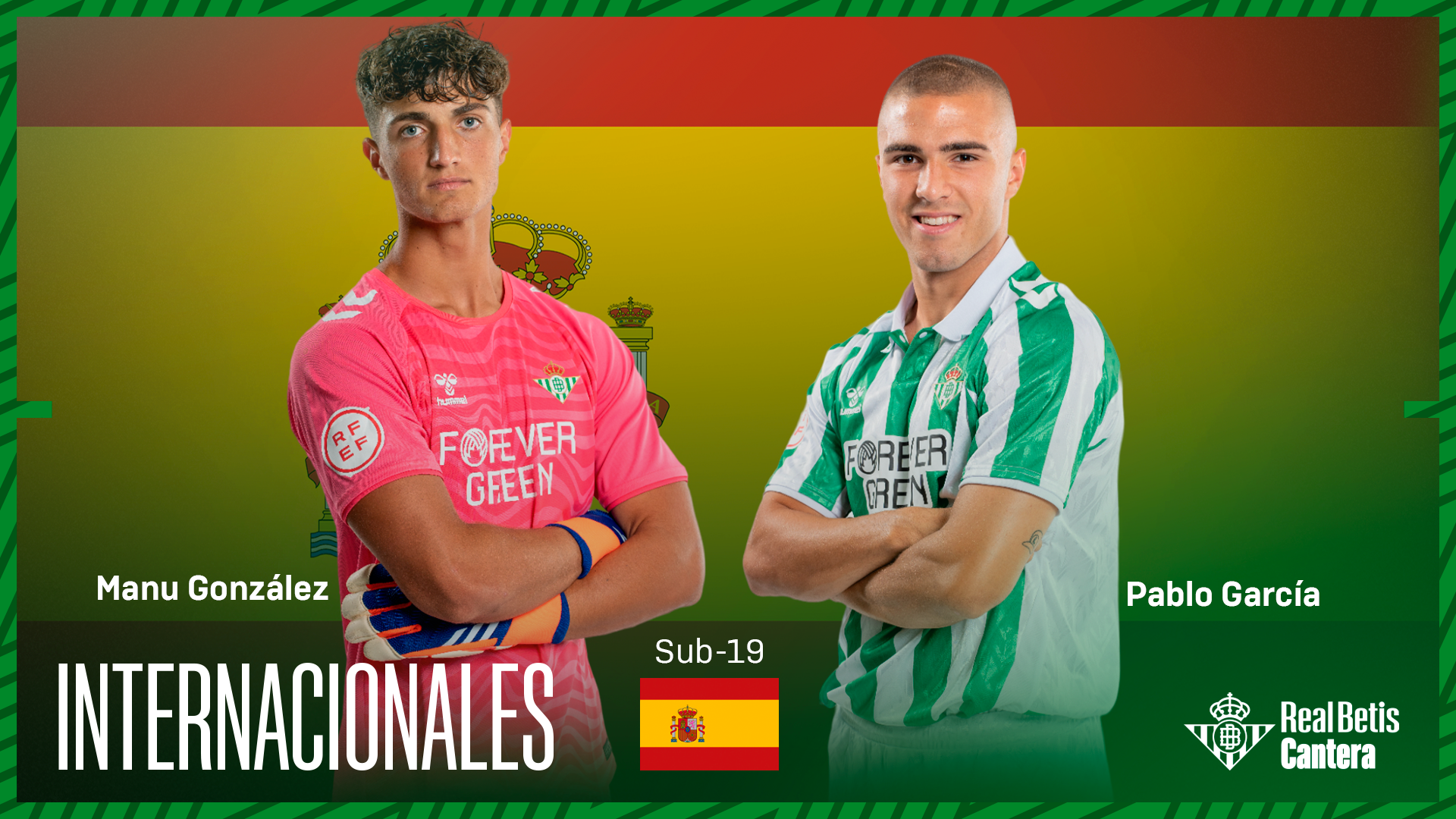 Pablo García y Manu González, convocados con la Selección Española sub-19