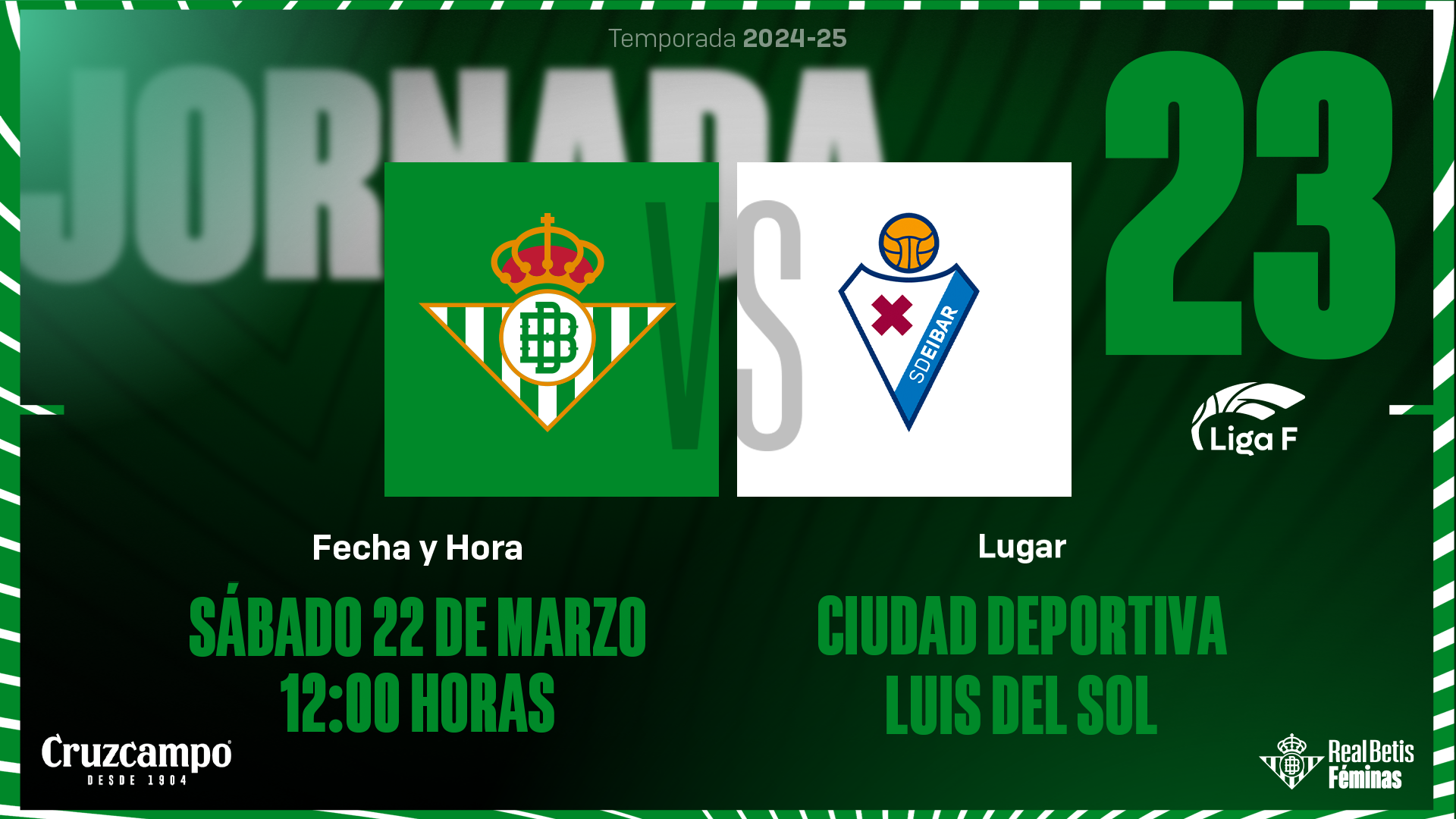 Real Betis Féminas - SD Eibar, sábado 22 de marzo a las 12:00 horas