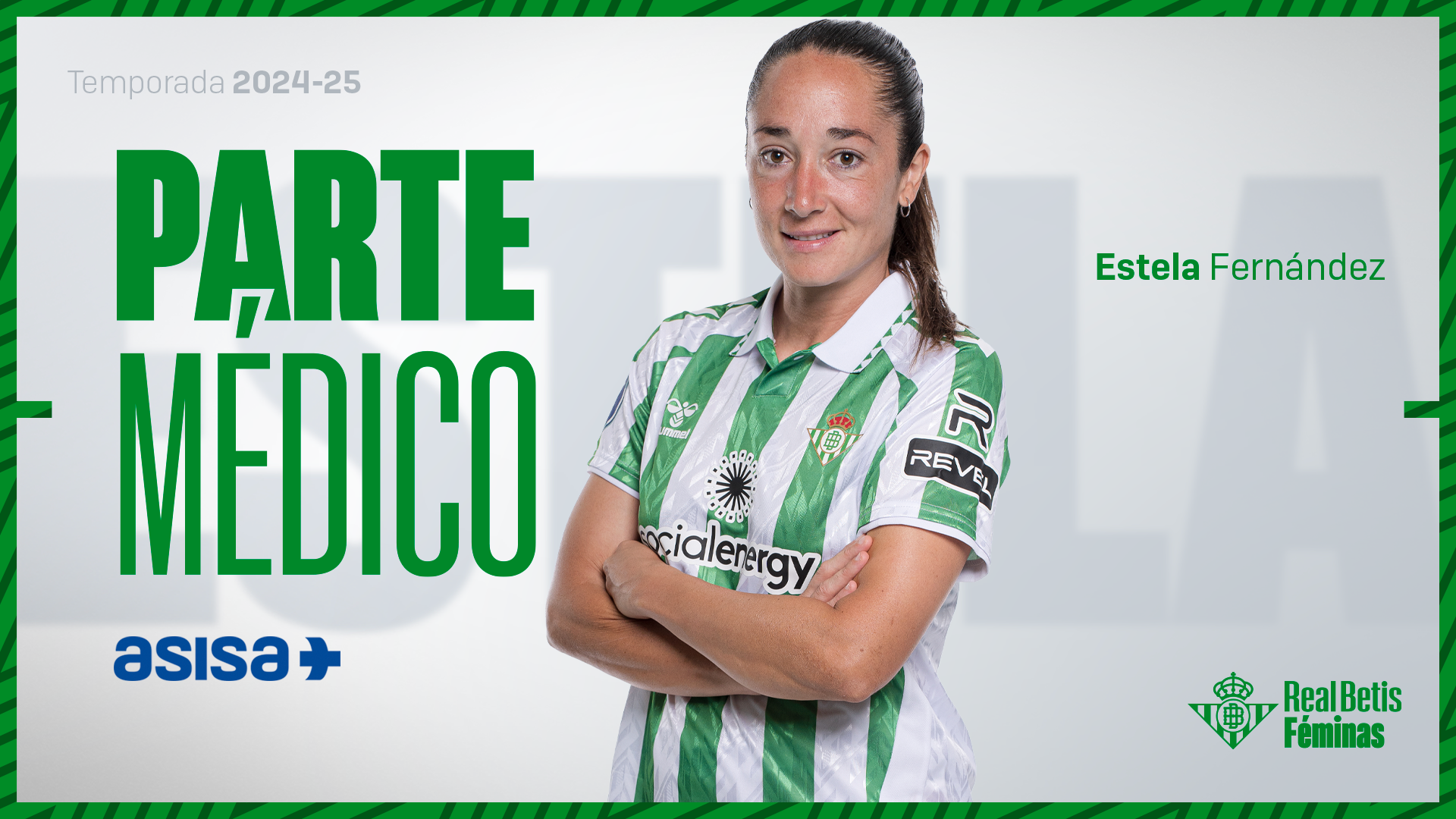 Parte médico de Estela Fernández