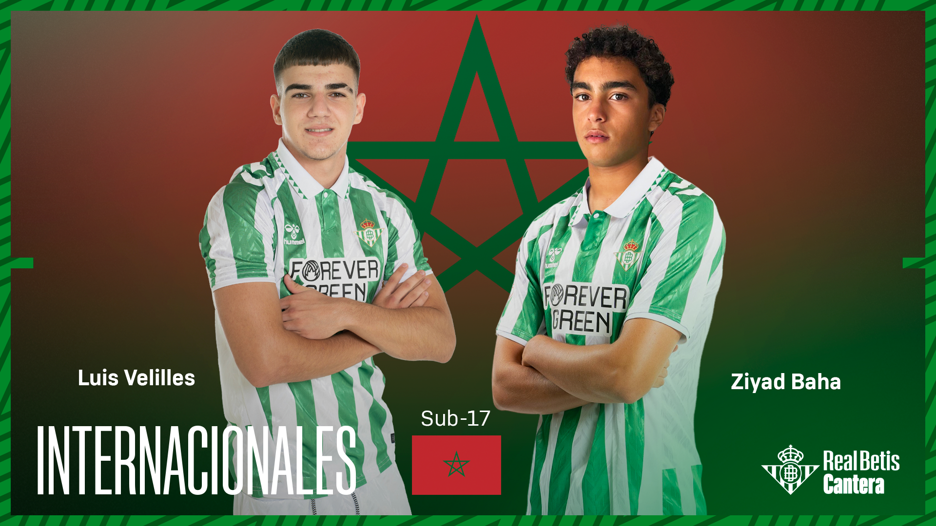 Luis Velilles y Ziyad Baha, convocados por la selección de Marruecos sub-17