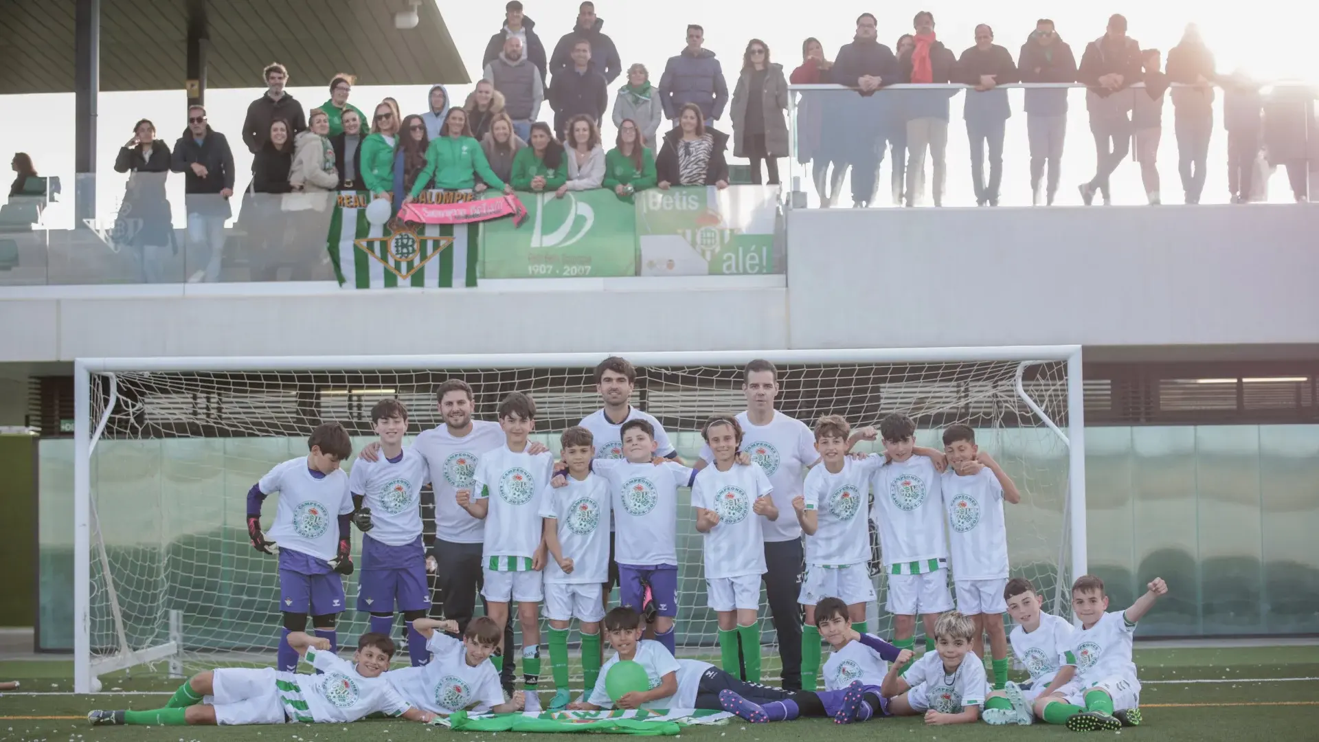 El alevín 'D', tercer equipo campeón de liga de la cantera del Real Betis Balompié
