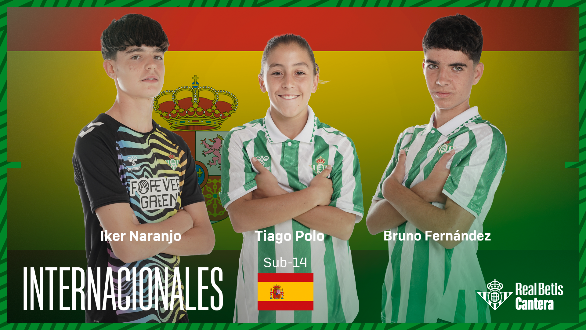 Tiago Polo, Bruno Fernández e Iker Naranjo, convocados por la Selección Española sub-14
