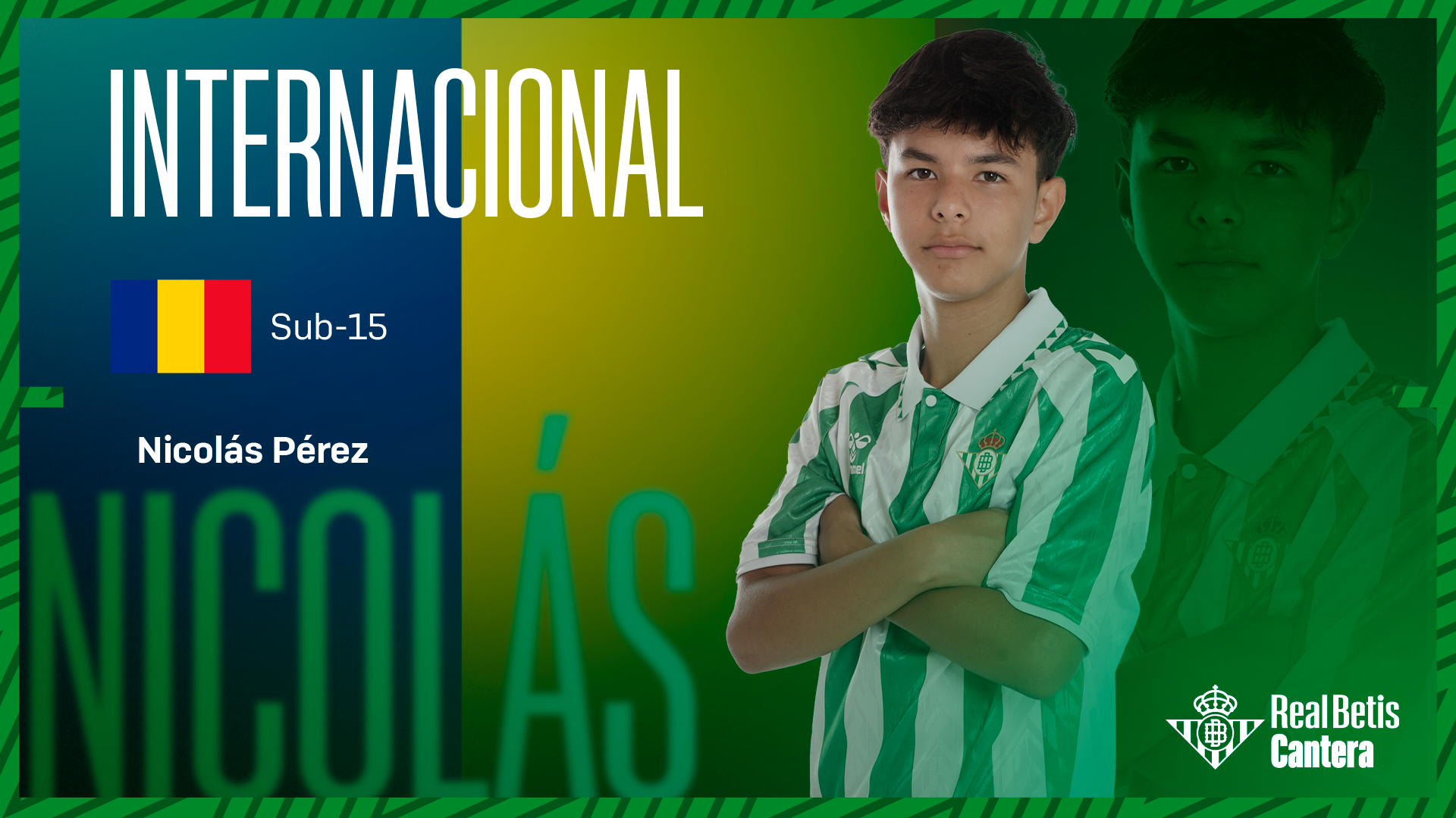 Nicolás Pérez, citado por la selección de Rumanía sub-15