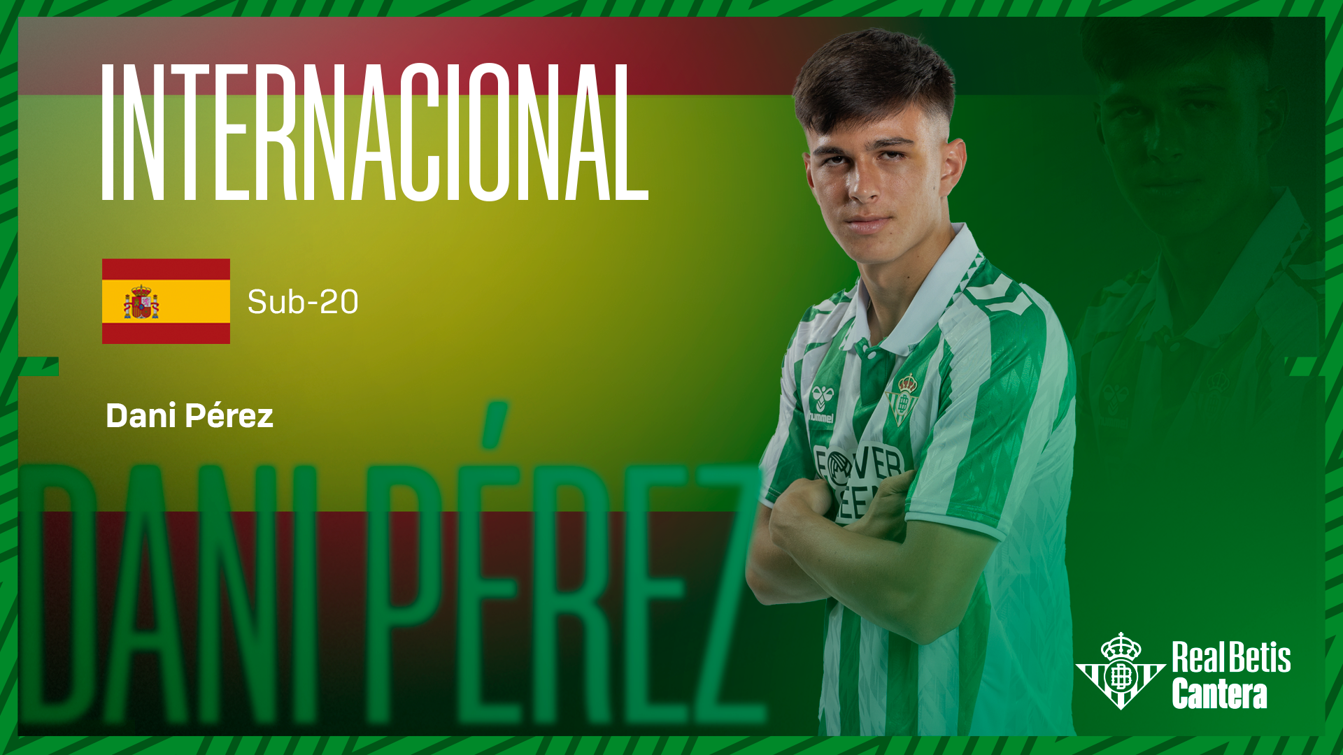 Dani Pérez, convocado por la selección española sub-20