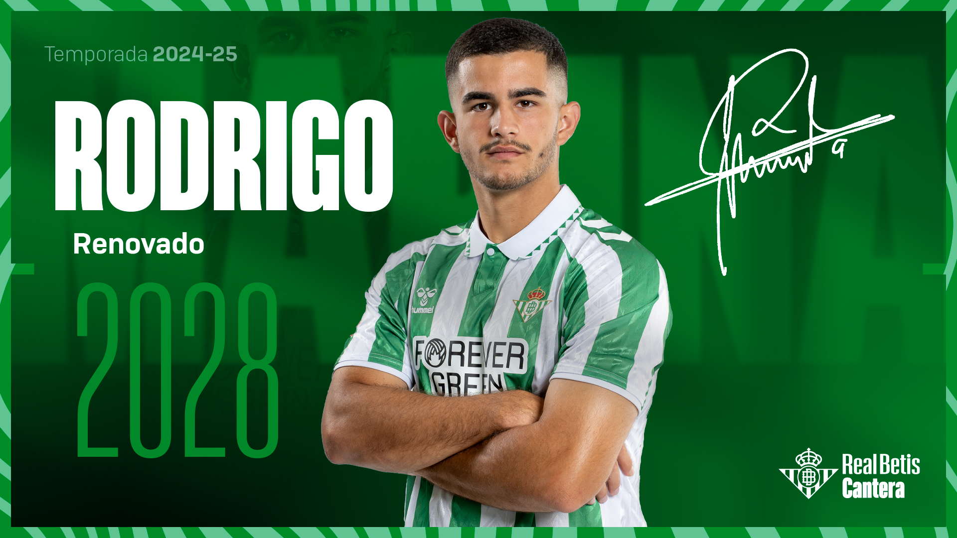 El Real Betis renueva a Rodrigo Marina hasta 2028