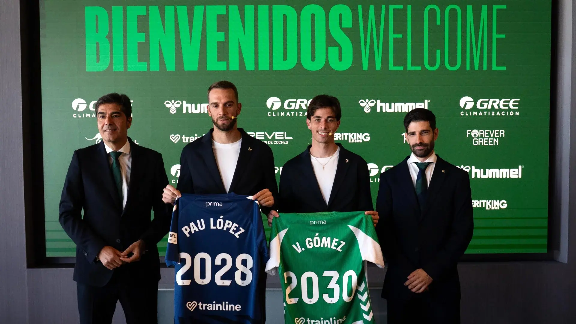 Pau López y Valentín Gómez, presentados como nuevos jugadores del Real Betis 