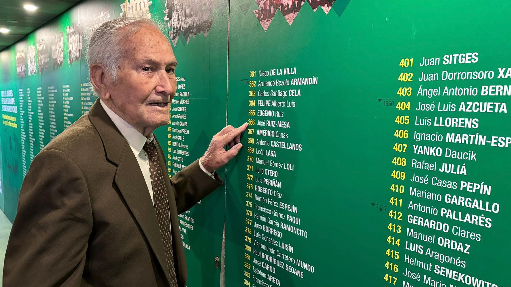Pésame del Real Betis por el fallecimiento de José Ruiz Mesa