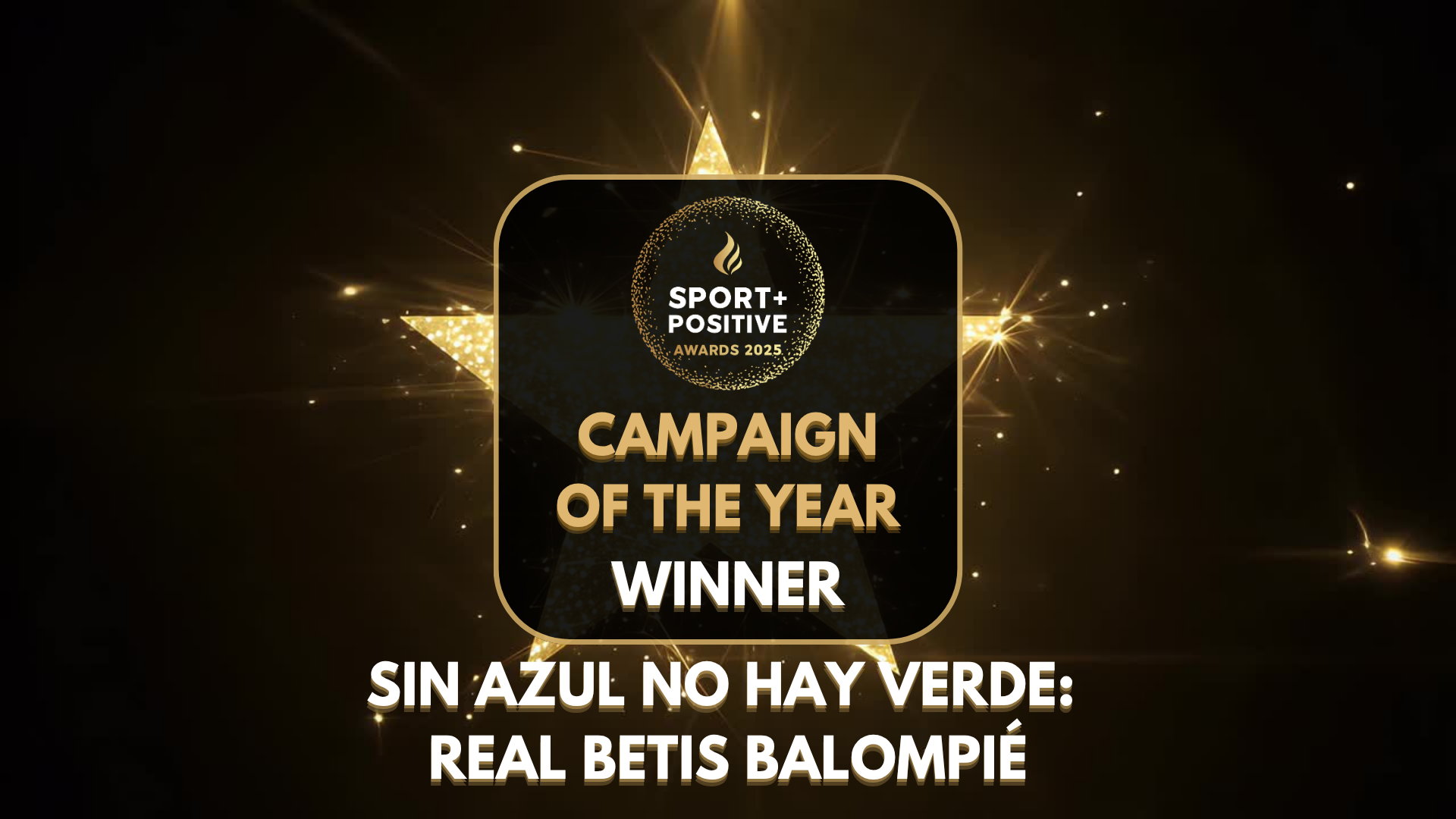 'Sin azul no hay verde' de Forever Green recibe el premio internacional Sport+ Positive a la Mejor Campaña del Año en Londres