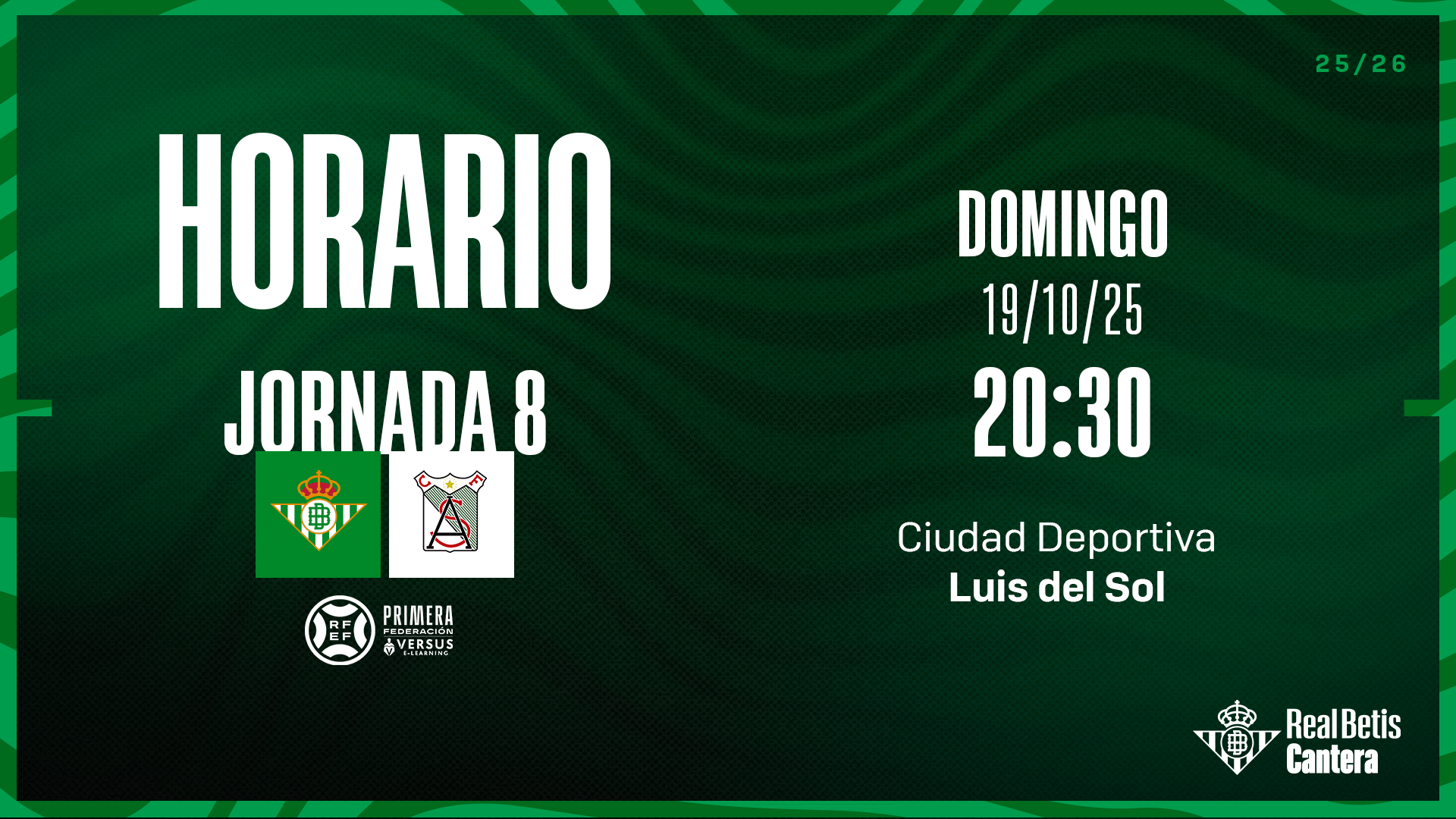 Saca ya tu entrada gratuita para animar al Betis Deportivo contra el Atlético Sanluqueño CF