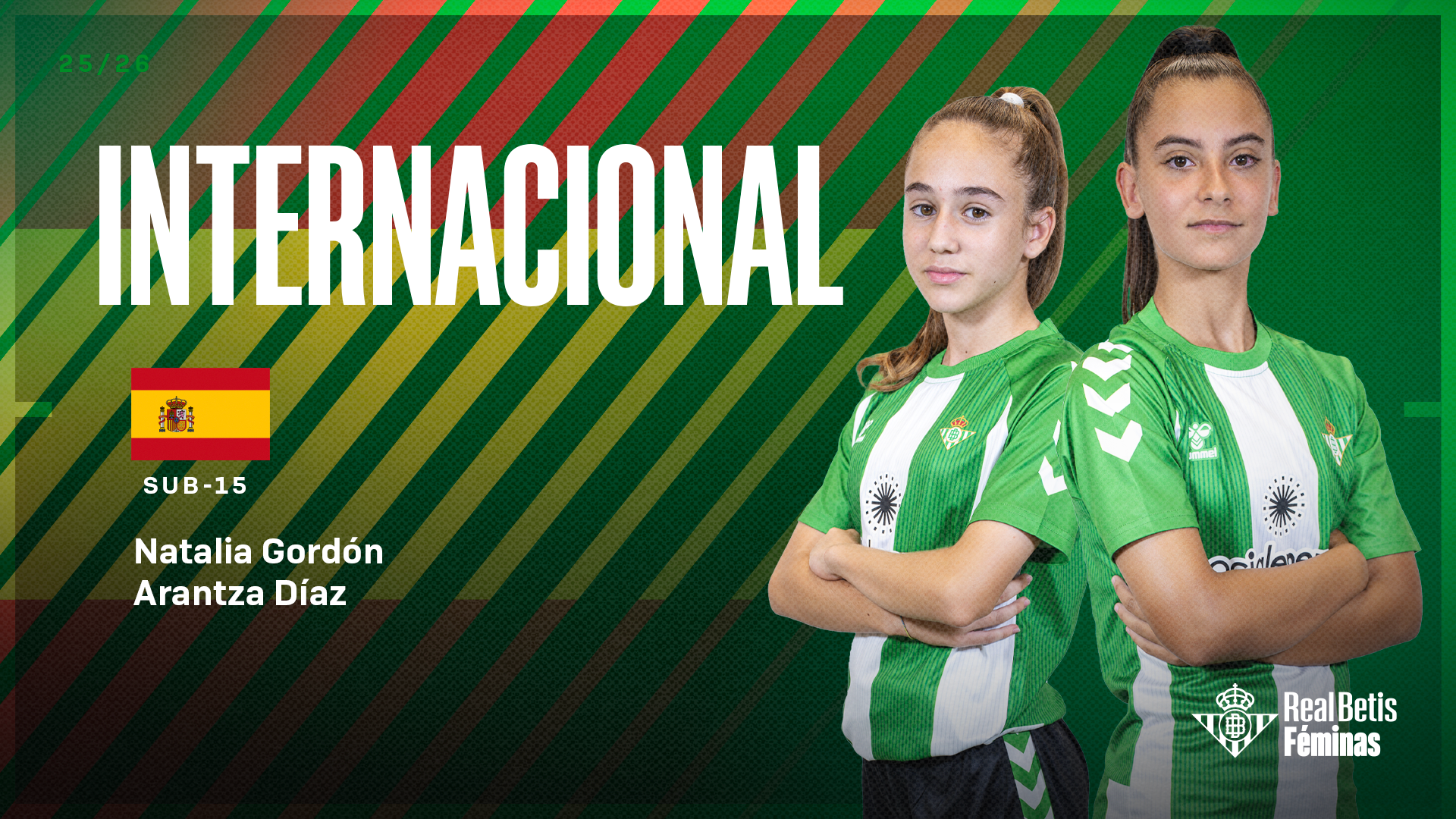 Natalia Gordón y Arantza Díaz, convocadas con la selección española sub-15