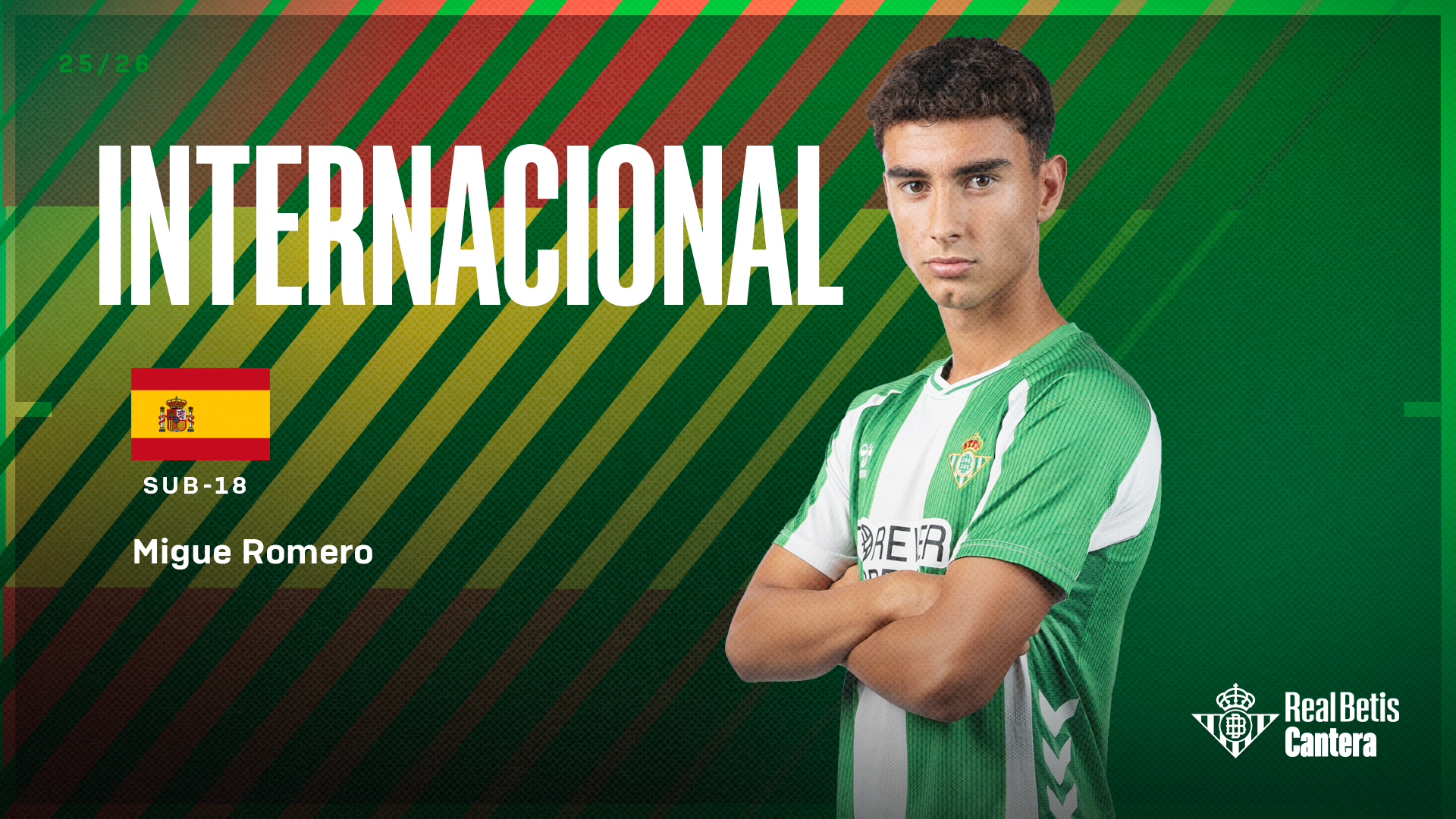 Migue Romero, convocado por la Selección Española sub-18