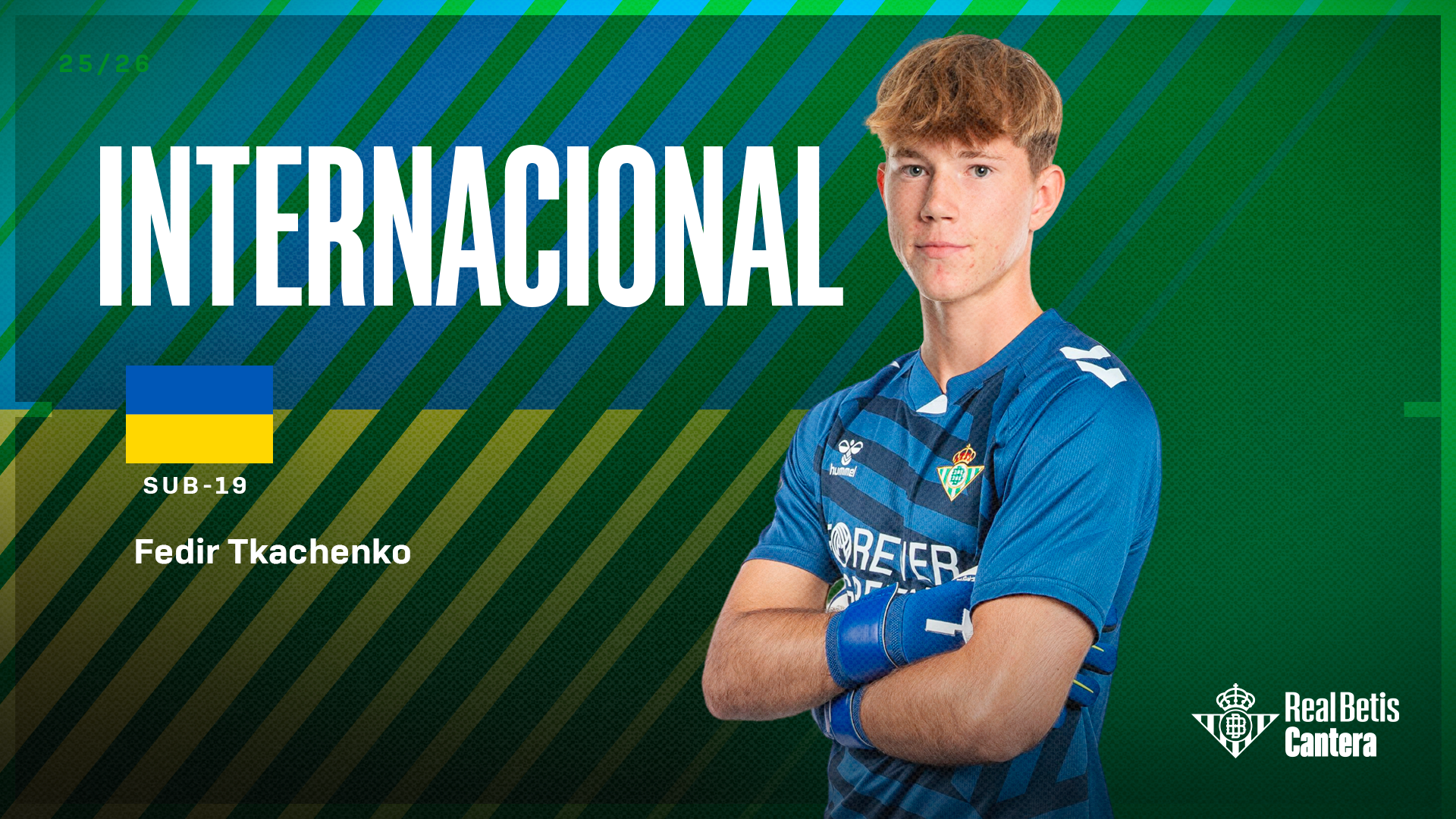Fedir Tkachenko, citado por la Selección de Ucrania sub-19