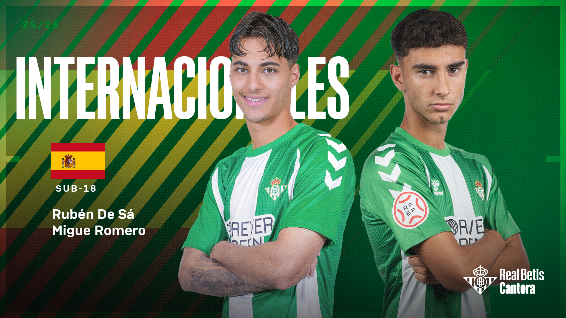Migue Romero y Rubén De Sá, convocados por la Selección Española sub-18