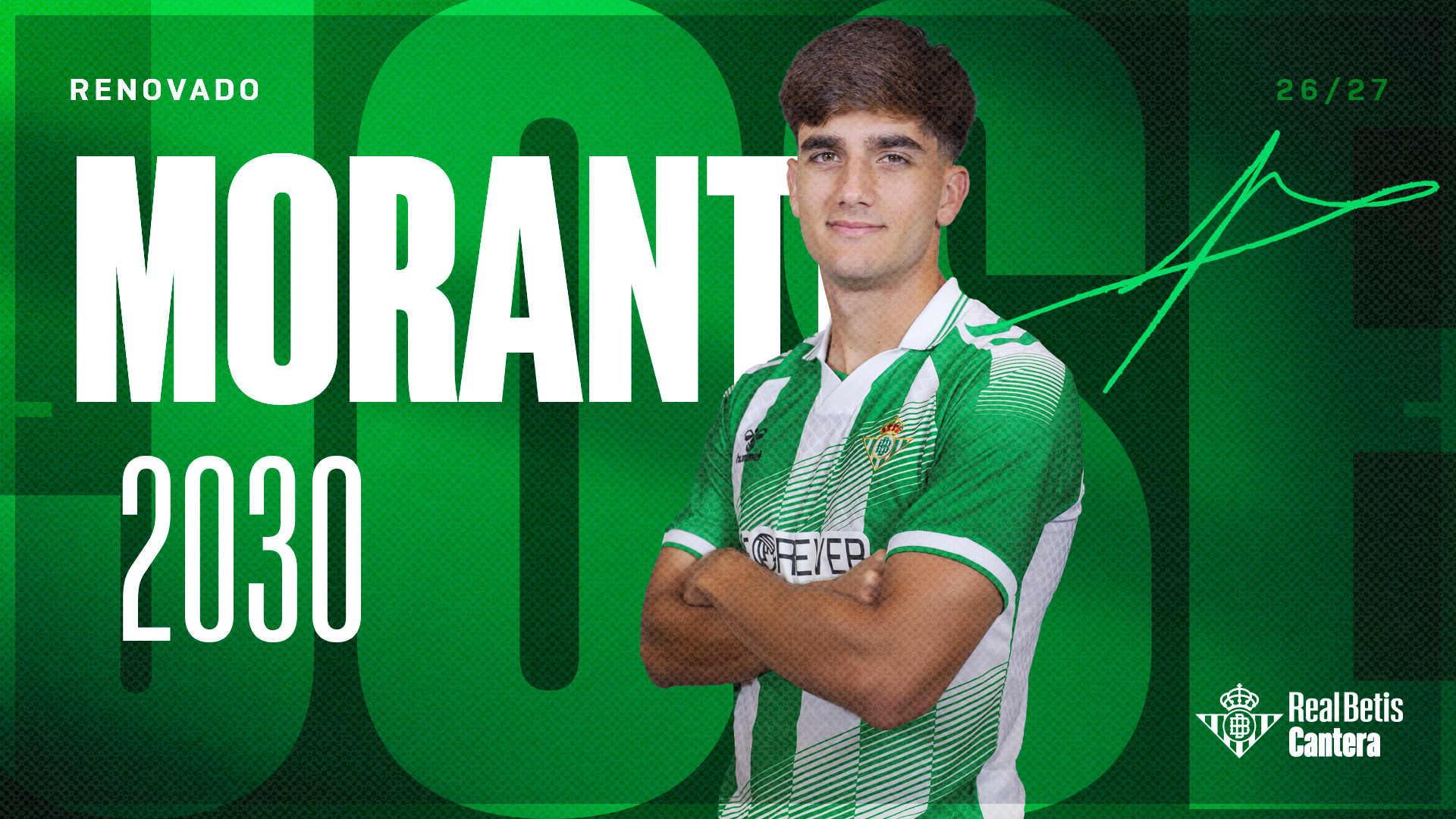 El Real Betis renueva a José Antonio Morante hasta 2030