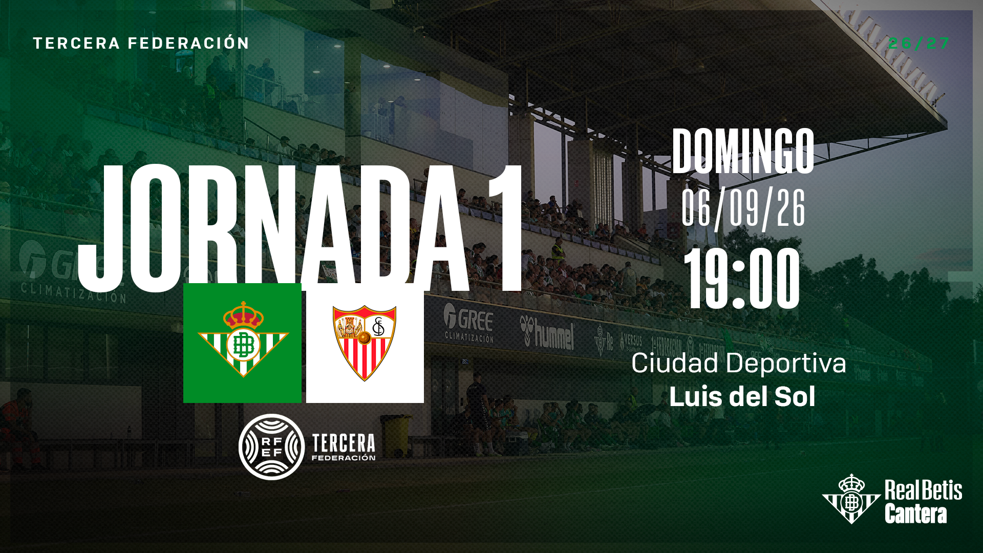 Consigue tu entrada gratuita para animar al Real Betis 'C' frente al Sevilla FC 'C'